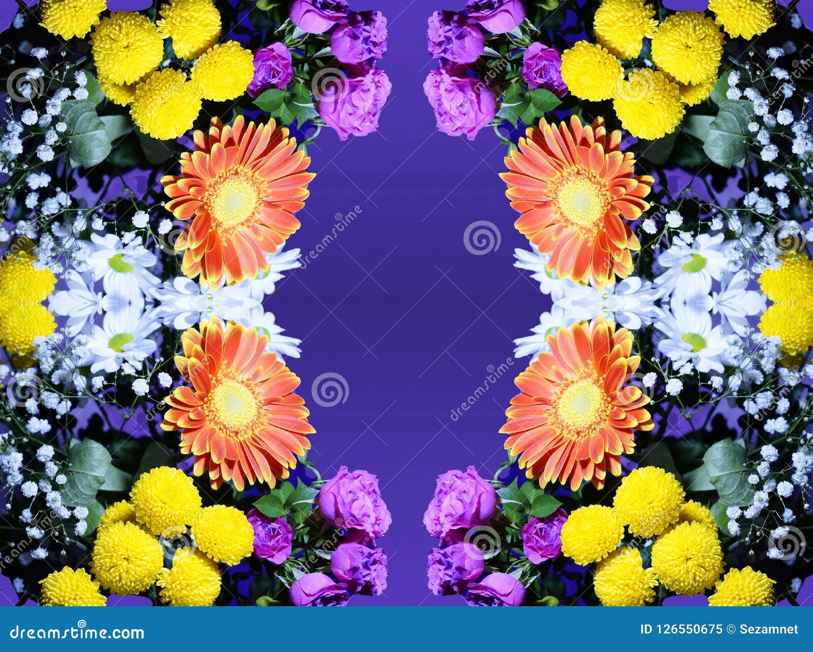 Flower Arrangement Of Orange White Pink Yellow Flowers Stock Image Image Of Gift Bouquet 126550675