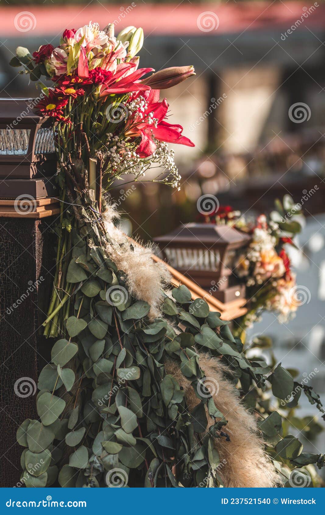 flower arrangement outdoors