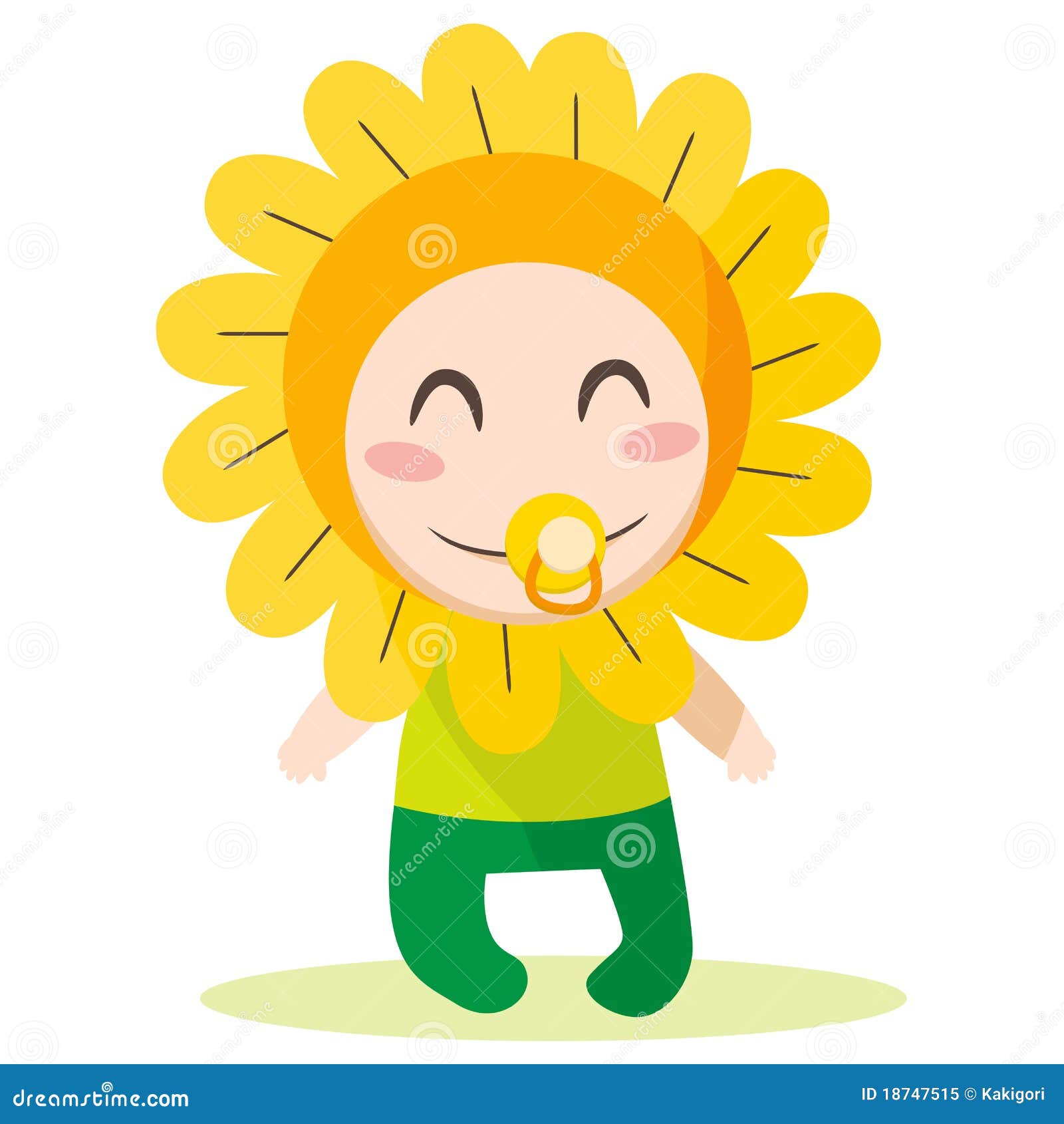 Flower Baby Boy stock vector. Illustration of green, carnival 18747515