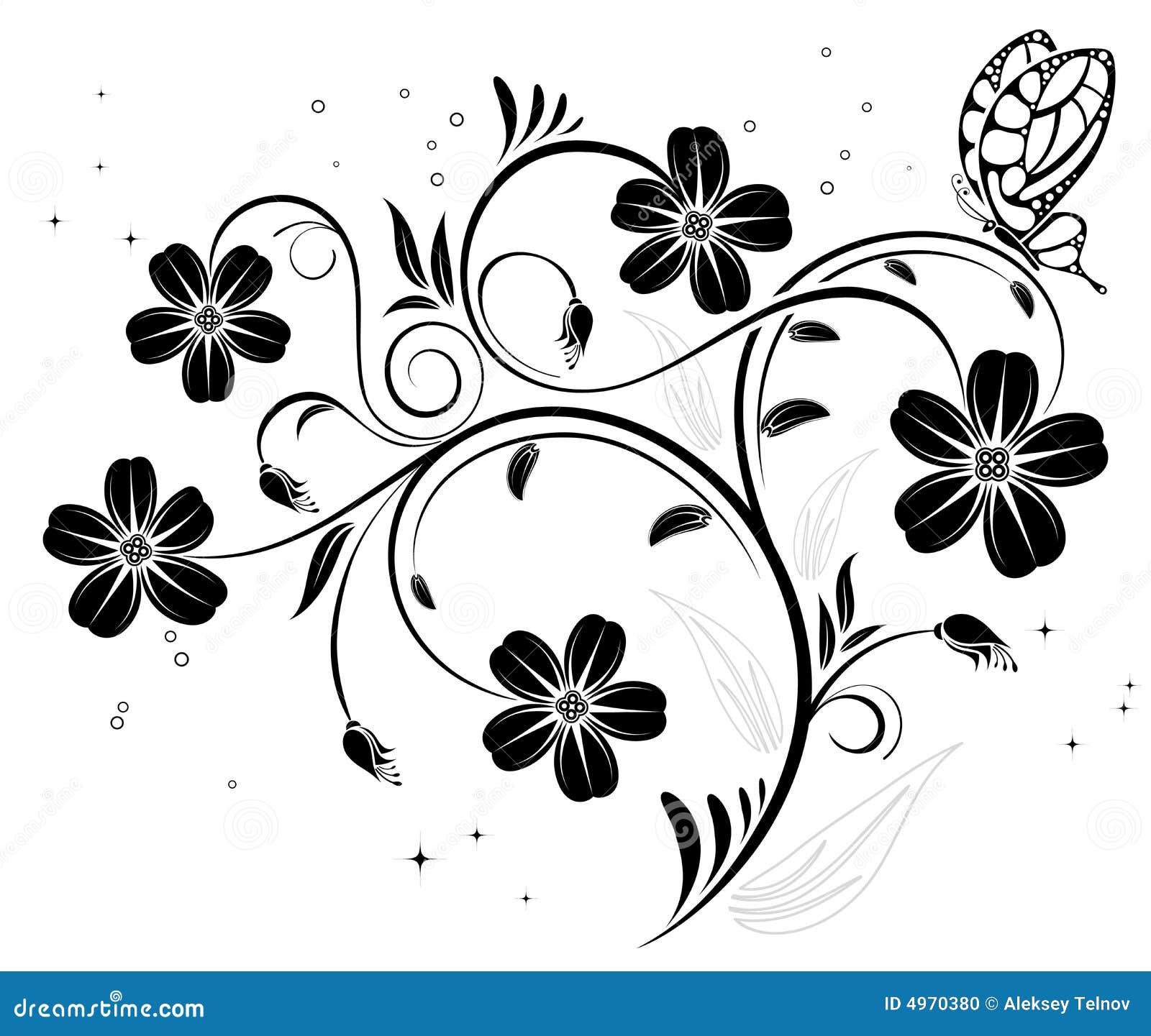 Flower background stock vector. Illustration of summer - 4970380