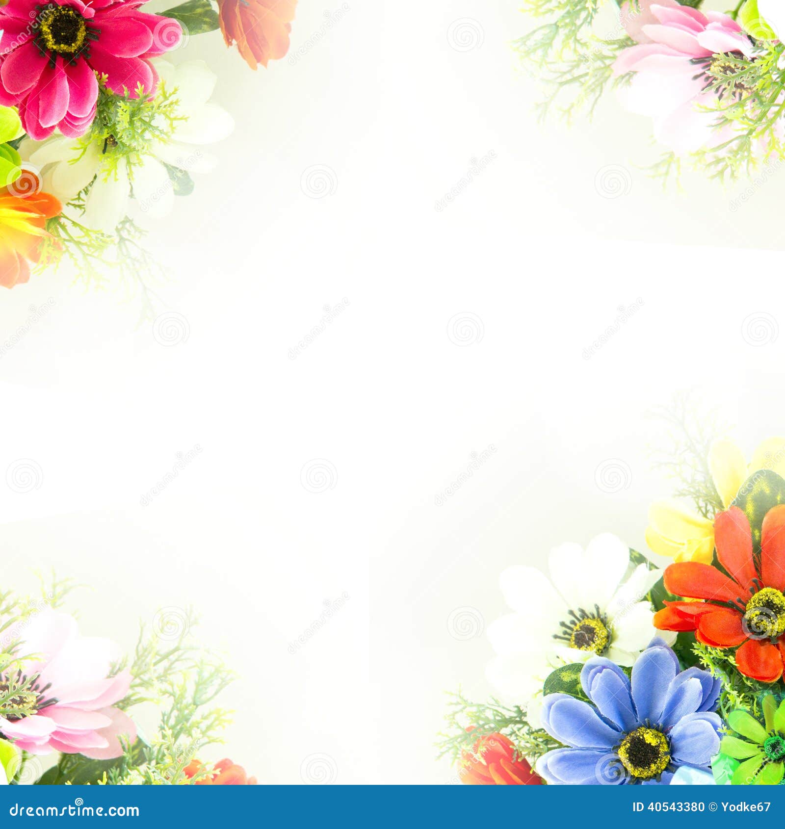 Flower Background. Fake Flowers Stock Photo - Image of ...