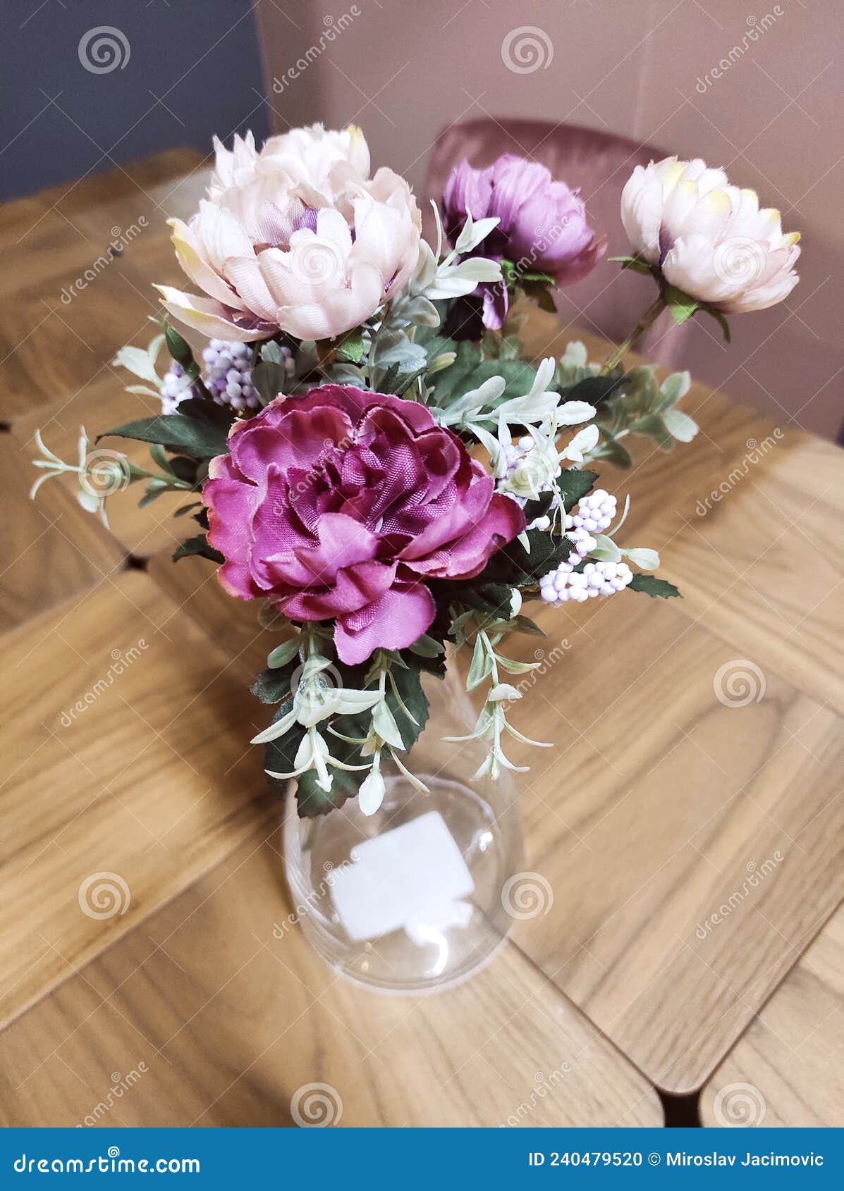 Flower Bouquet in Dining Room Stock Photo Image of decor, dining