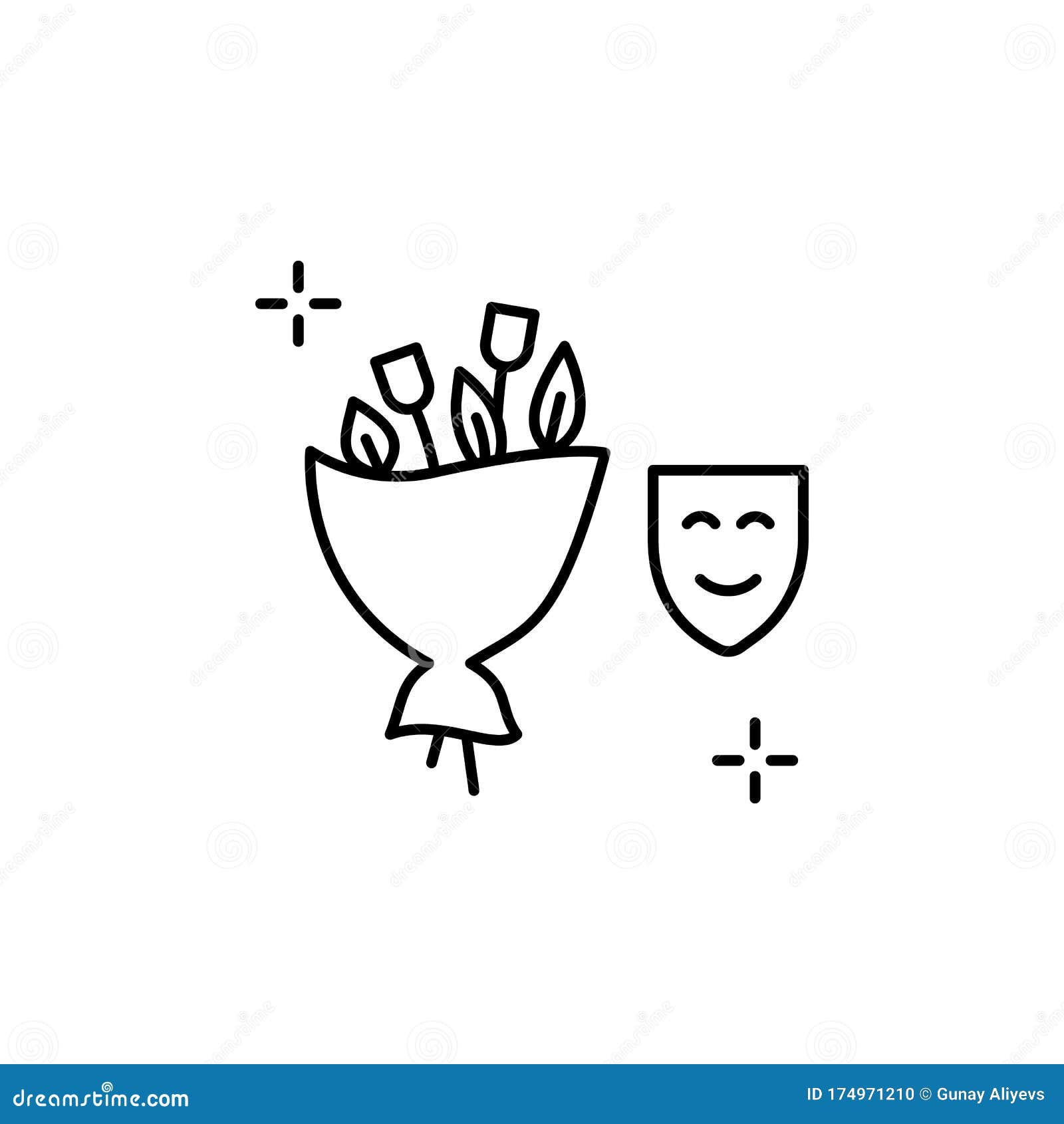 Download Flower, Bouquet Icon. Simple Line, Outline Vector Elements ...
