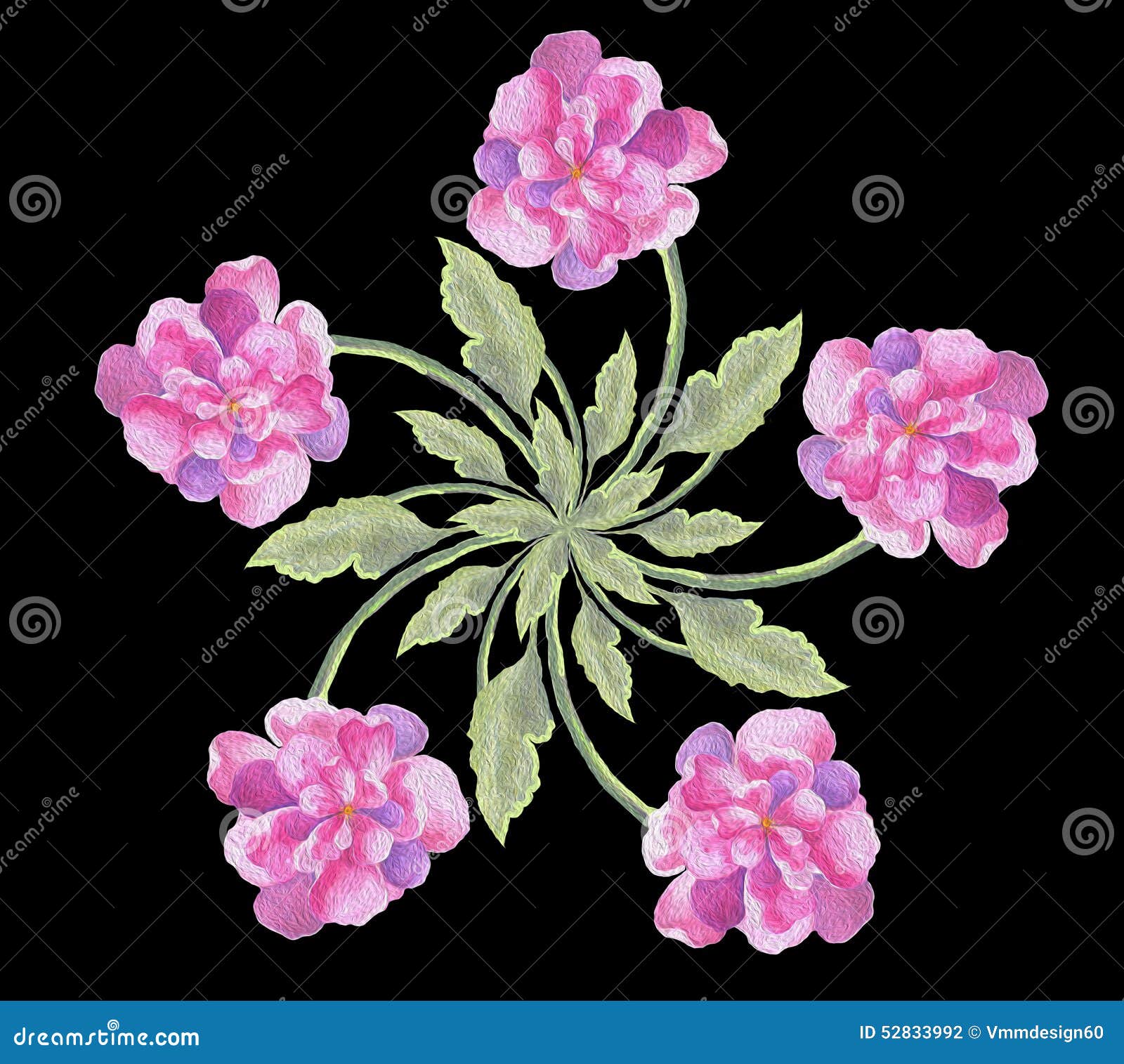Flower Bouquet Peony Blossoms On A Black Background Colorful Watercolor Seamless Wallpaper Stock Illustration Illustration Of Primrose Background 52833992