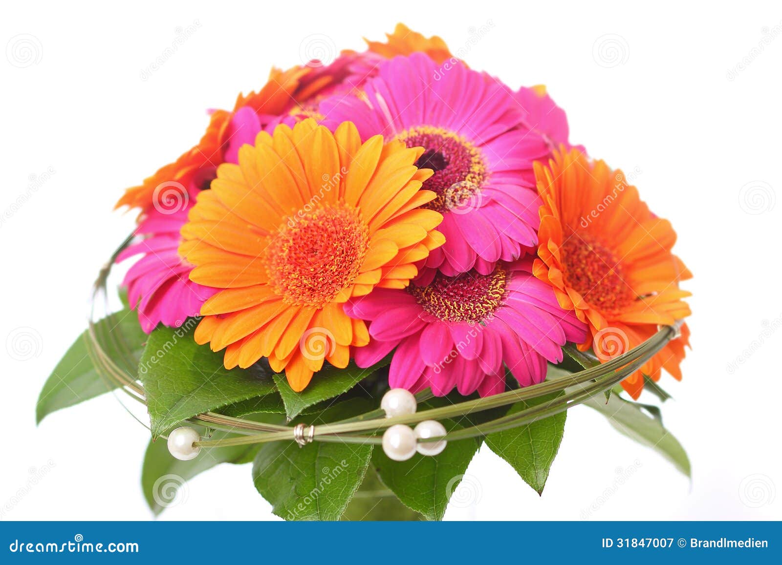 Flower Bouquet in Pink and Orange Stock Image Image of garden, petal