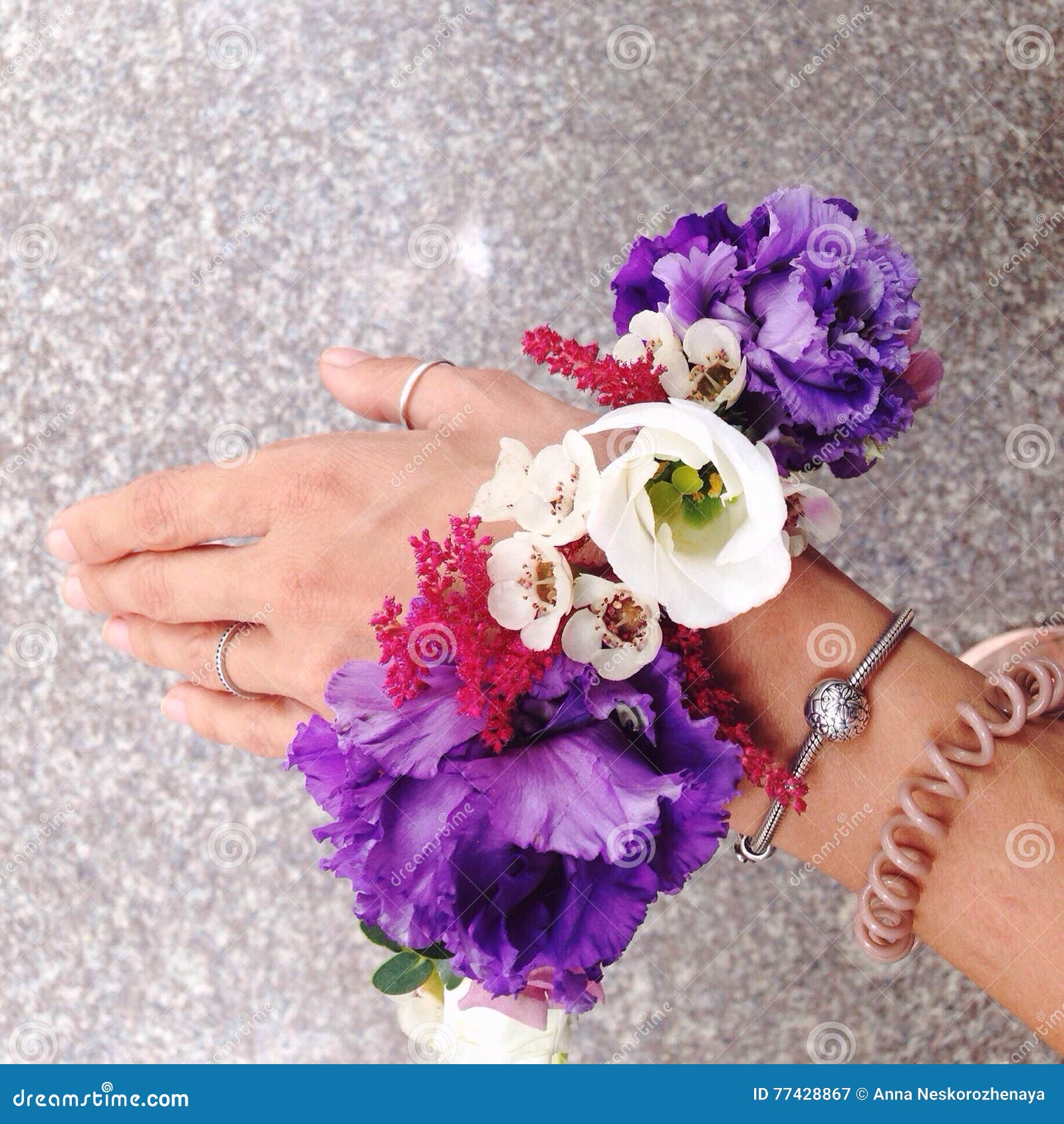 How To Make A Floral Bracelet / Wrist Corsage