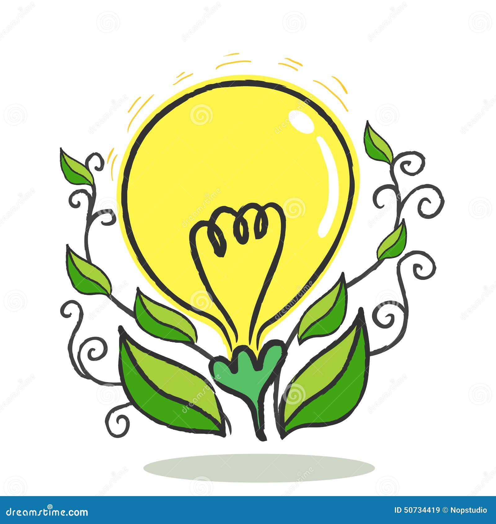 Flower bulb stock vector. Illustration of ecological 50734419