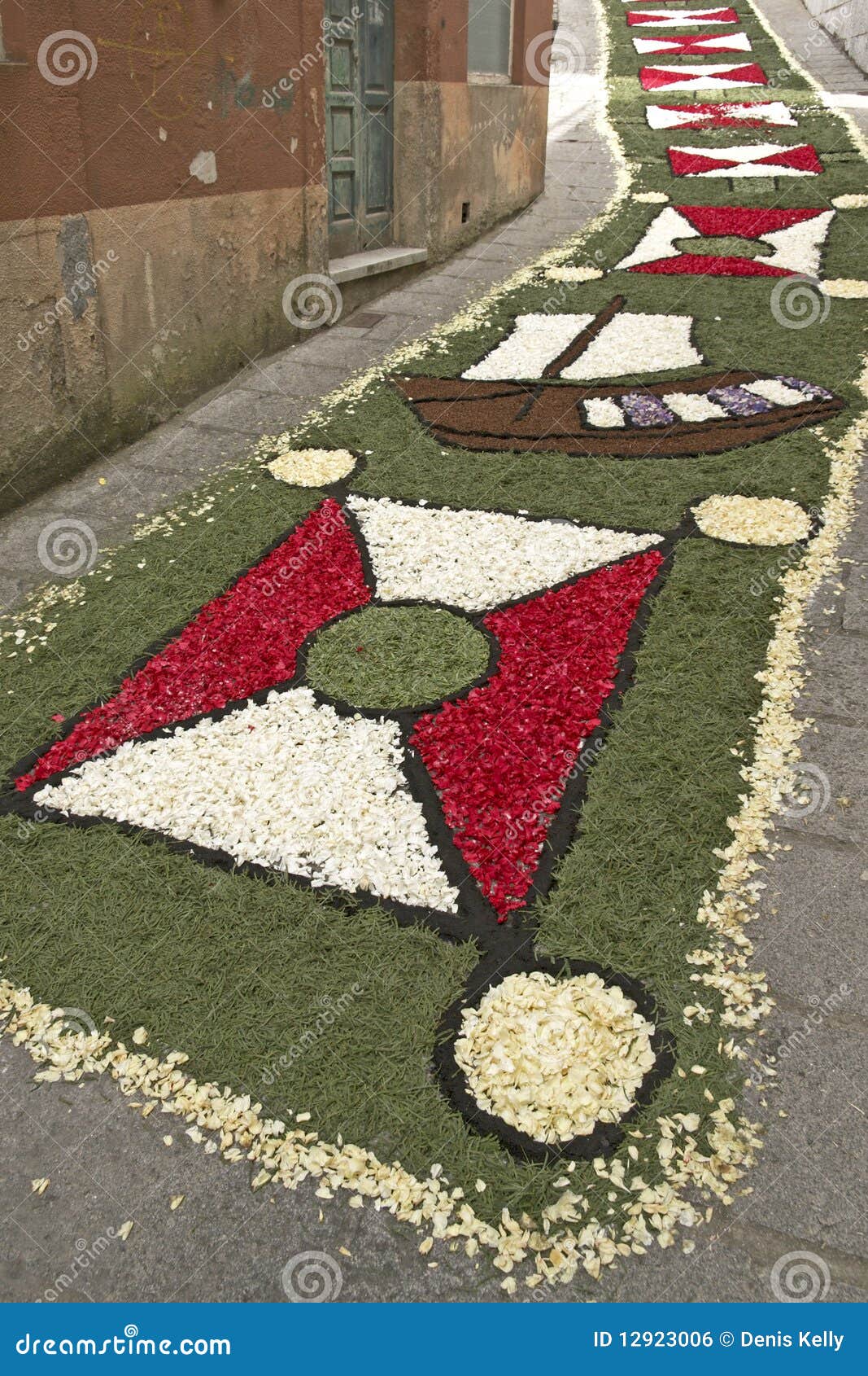 flower carpet, galicia, spain