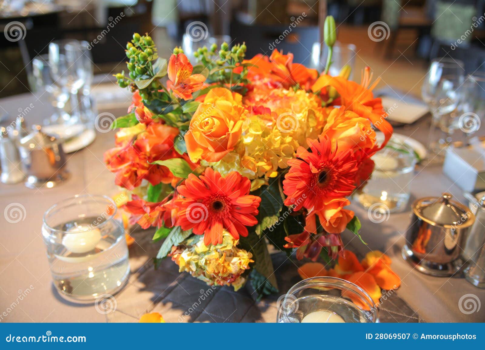 Flower Centerpiece Stock Image Image Of Oeuvre Table 28069507