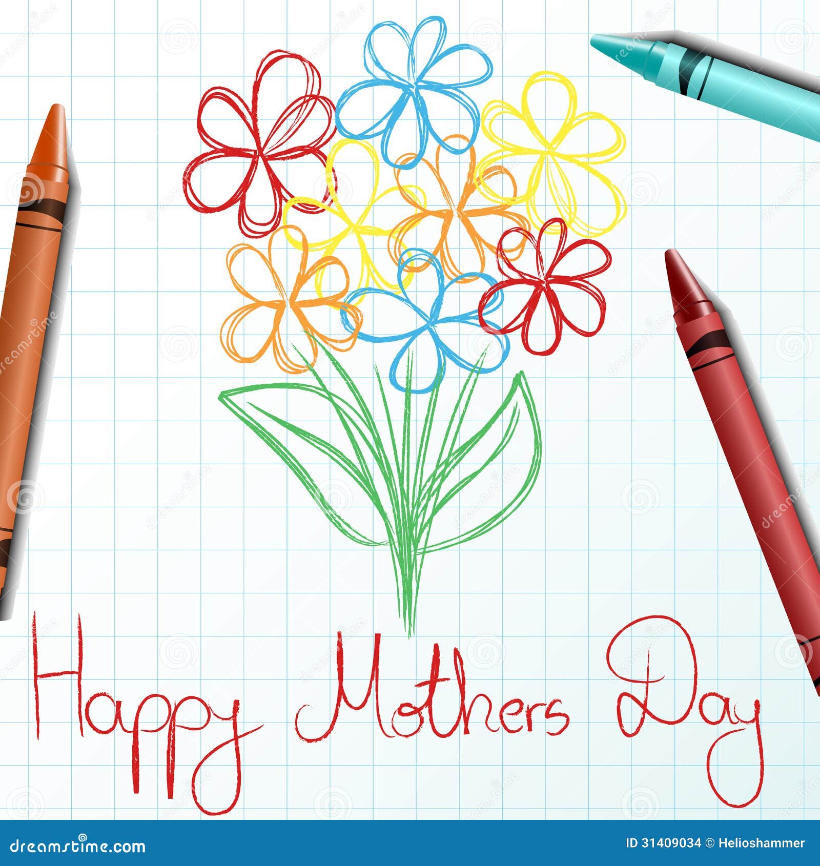 Beautiful Mother's Day Drawing in EPS, Illustrator, JPG, PSD, PNG, PDF, SVG  - Download | Template.net