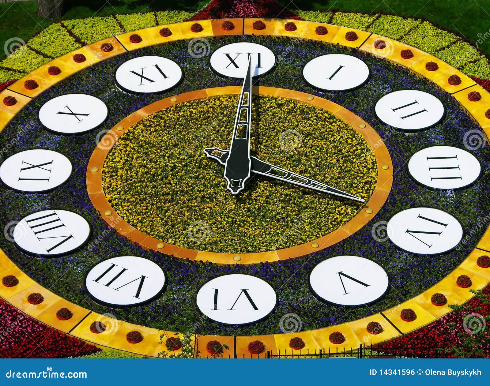 Flower Clock, Kiev, Ukraine Stock Photo Image of beautiful, design