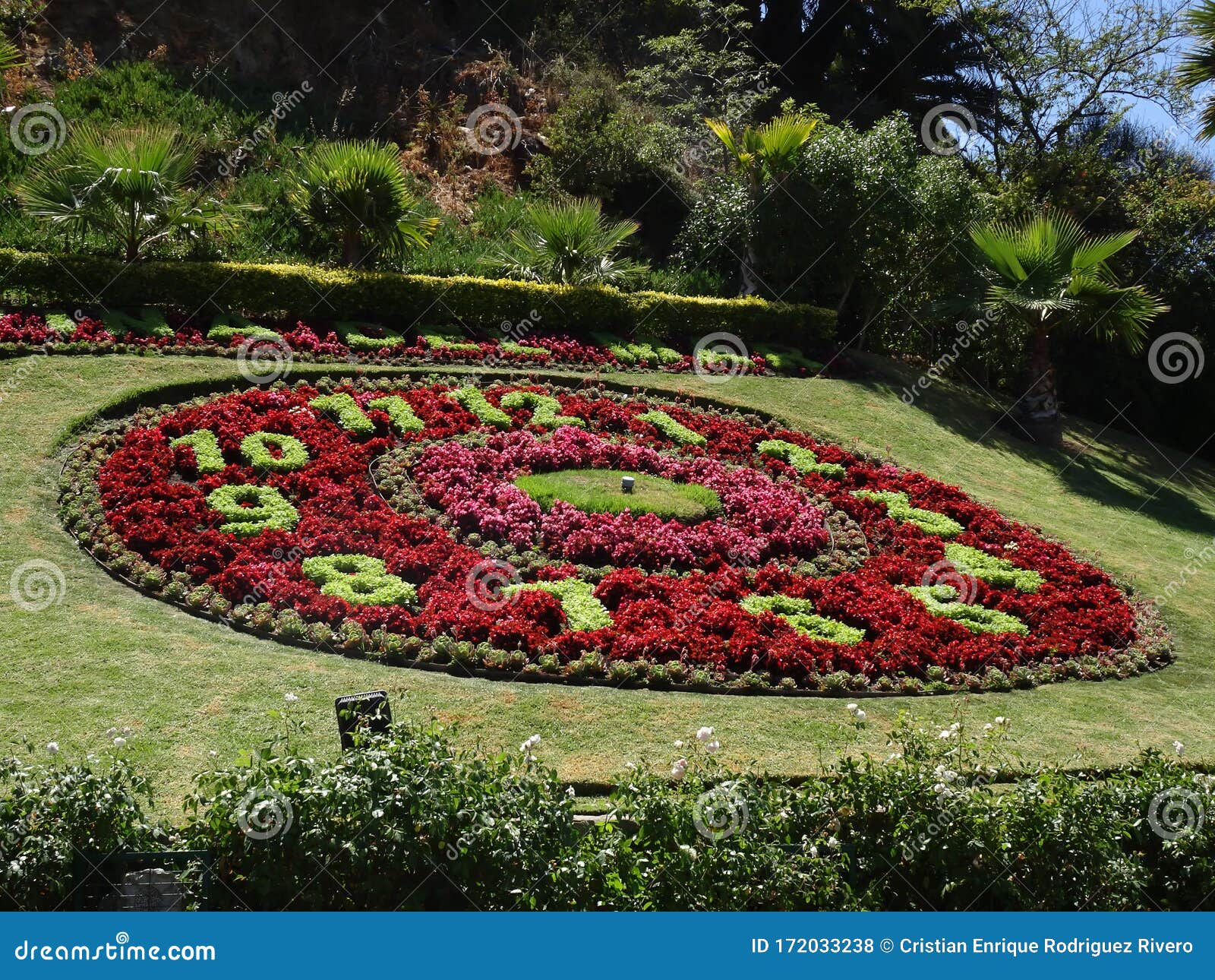 flower clock located in viÃÂ±a del mar in chile