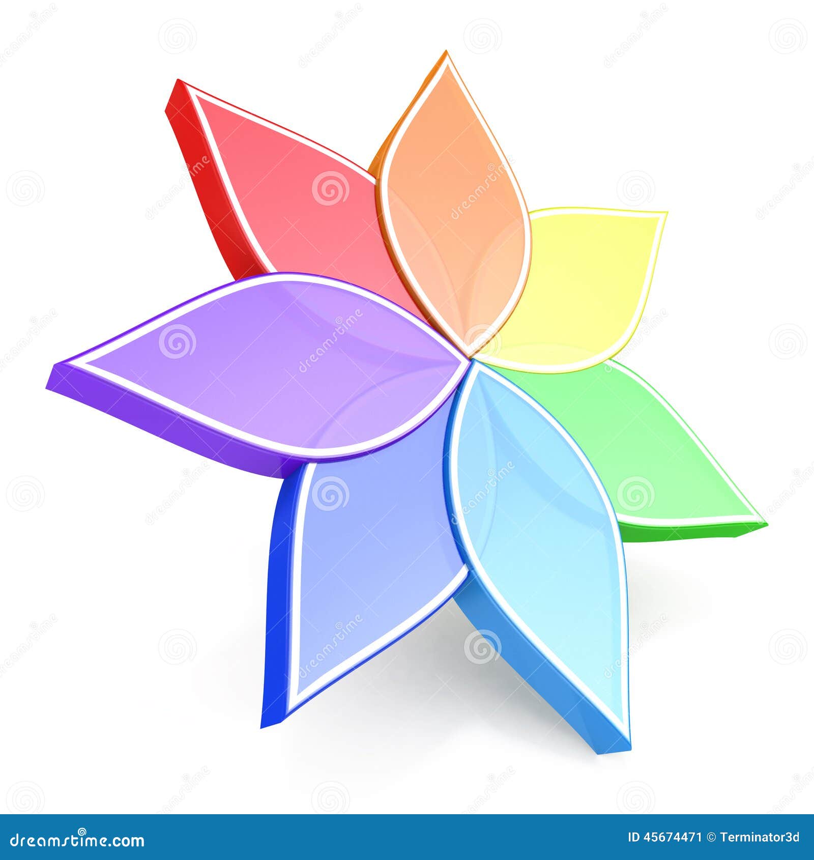 Flower Color Wheel 3d Stock Illustration Illustration Of Nature 45674471