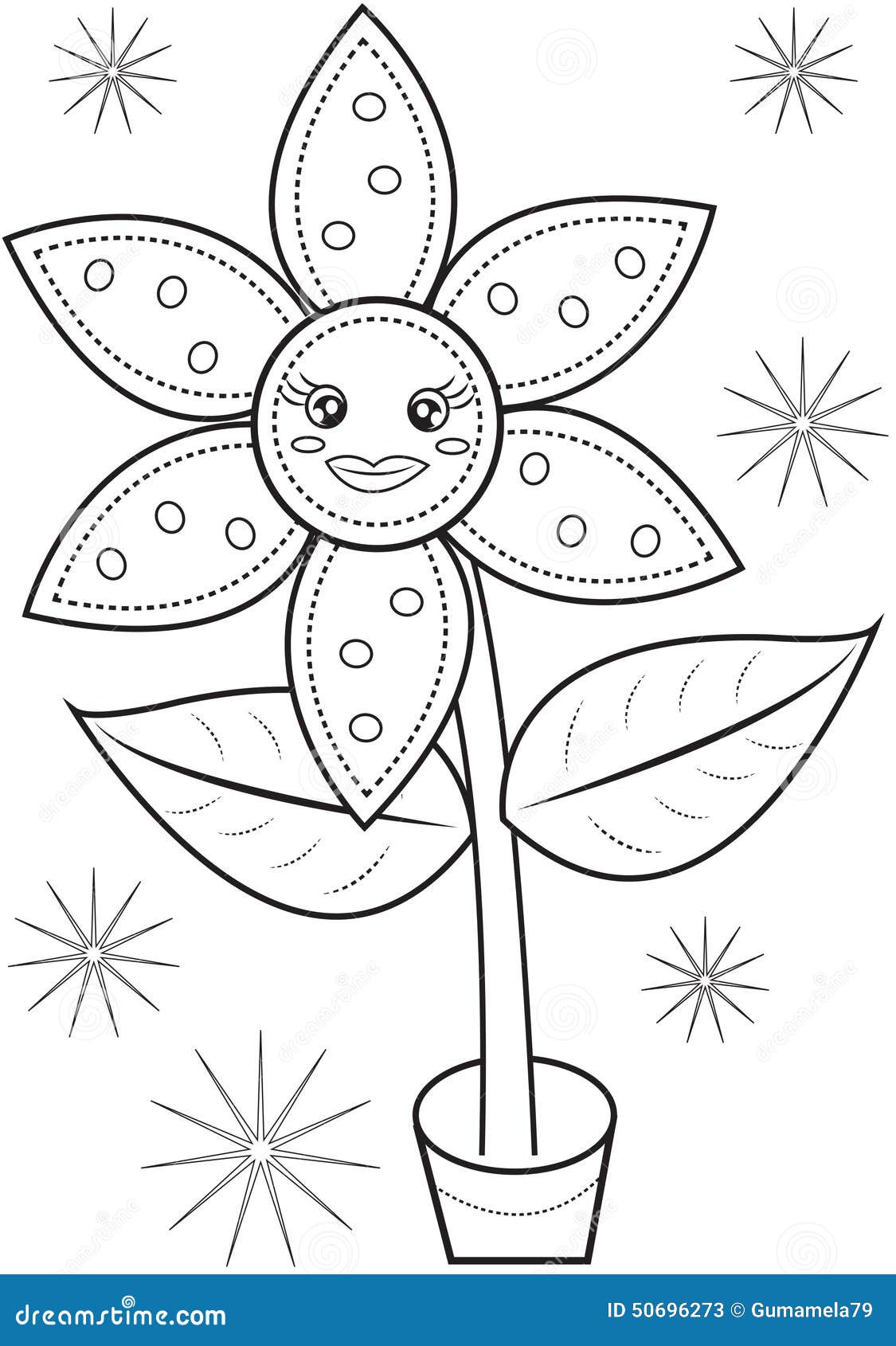 Flower Coloring Page Stock Illustrations – 55,759 Flower Coloring ...