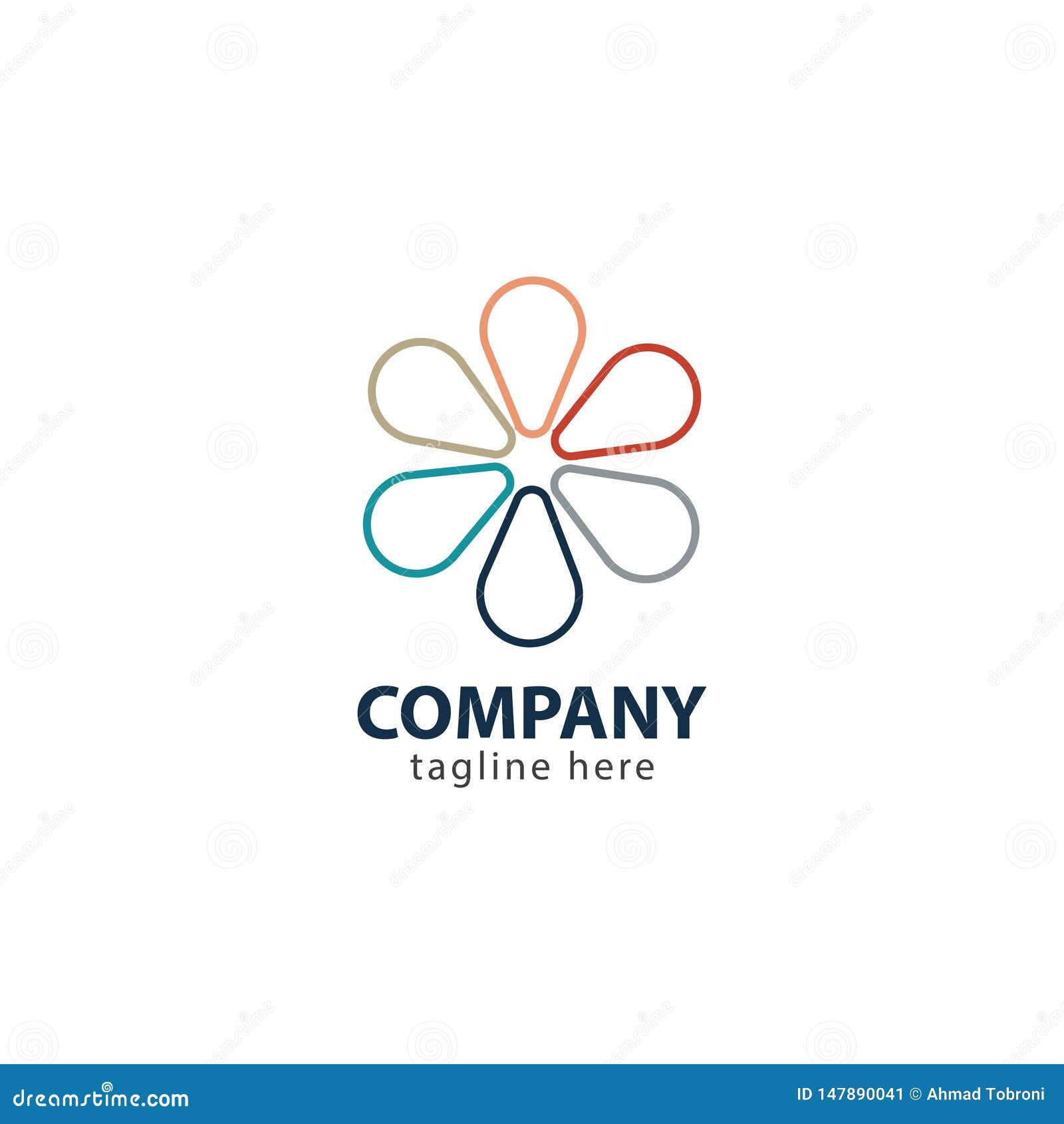 Flower Company Logo Vector Template Design Illustration Stock Vector Illustration of icon