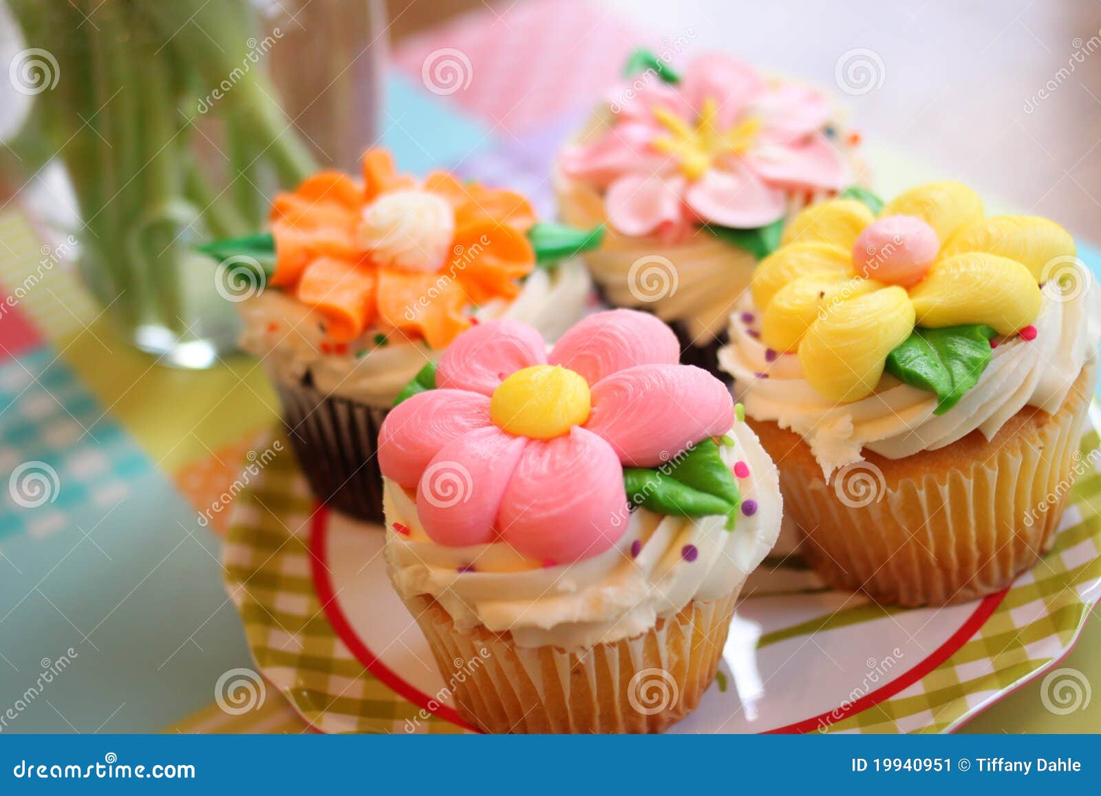 flower cupcakes