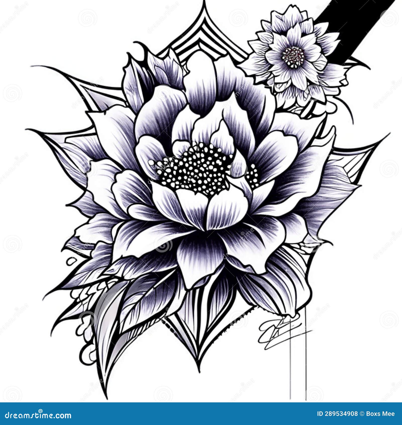 Flower of Dahlia on a White Background. Vector Illustration Stock ...