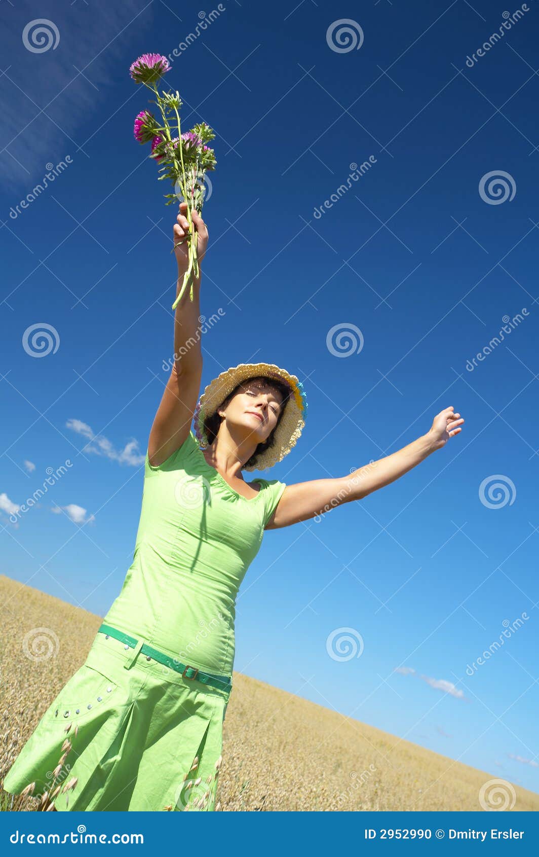 Flower dance stock photo. Image of mood, idyllic, move 2952990