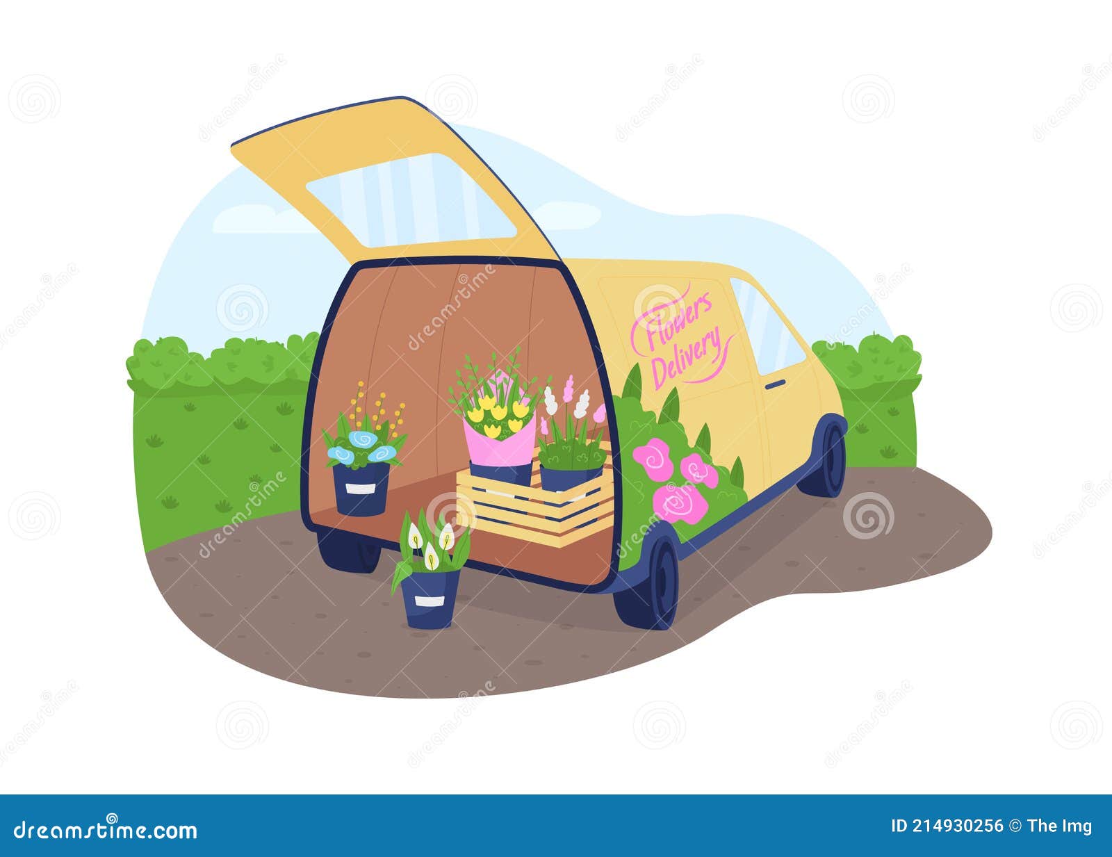 Flower Delivery Truck Stock Illustrations – 1,165 Flower Delivery Truck  Stock Illustrations, Vectors & Clipart - Dreamstime