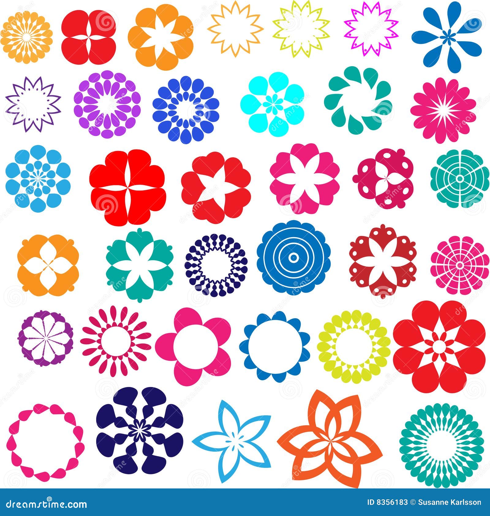 Flower designs stock vector. Illustration of beauty, backdrop - 8356183