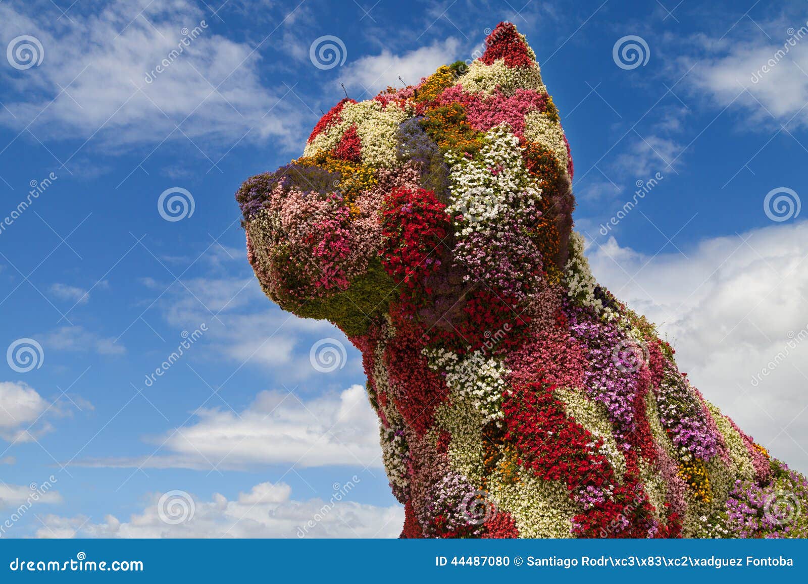Flower Dog in Bilbao editorial image. Image of biscay 44487080