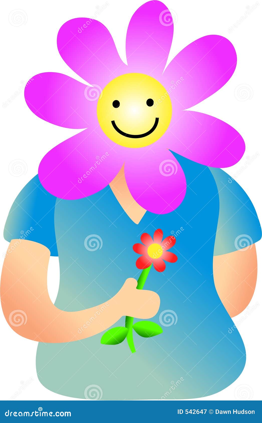Flower face stock illustration. Illustration of clipart 542647