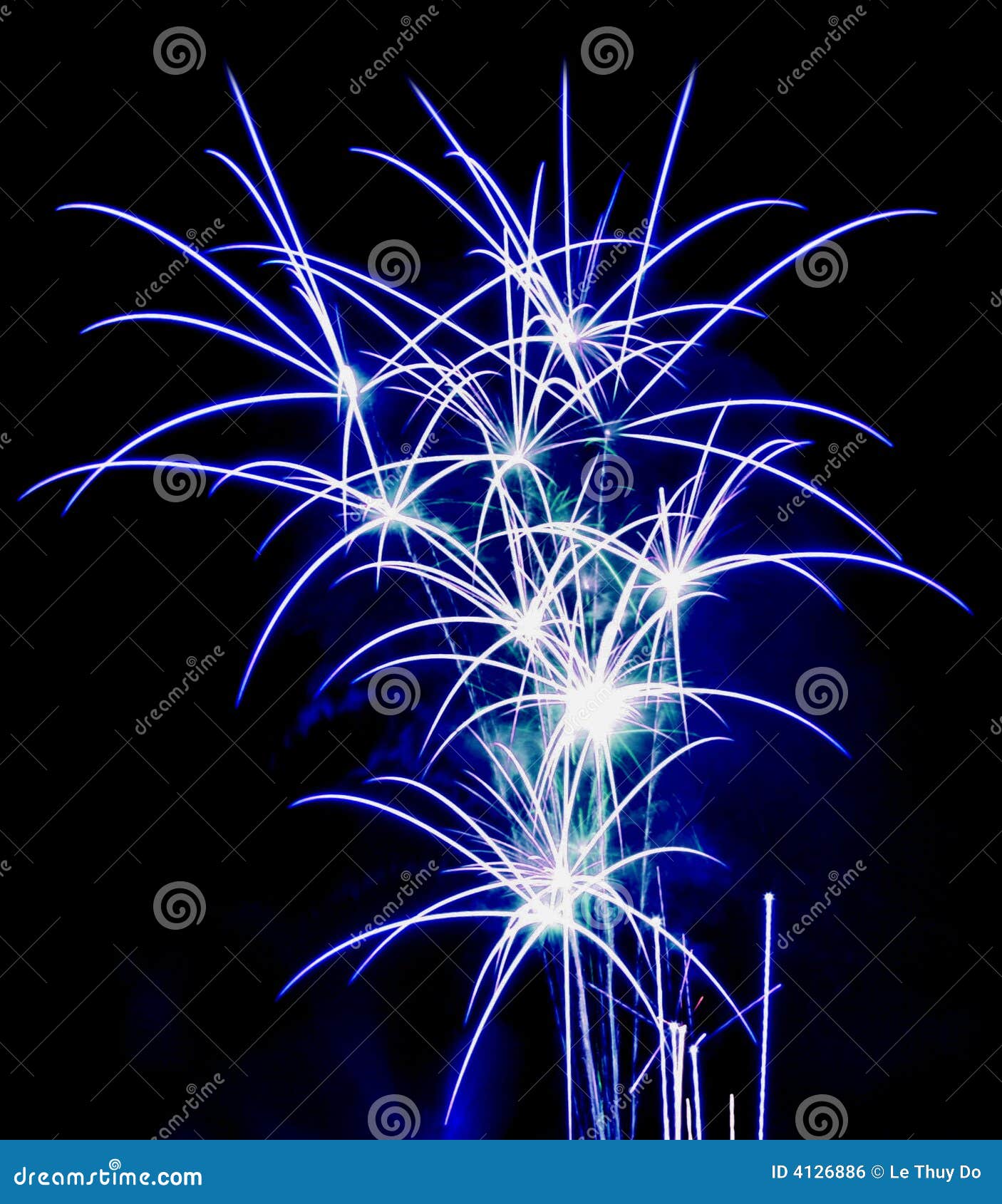 Flower Fireworks stock photo. Image of explode, festival 4126886