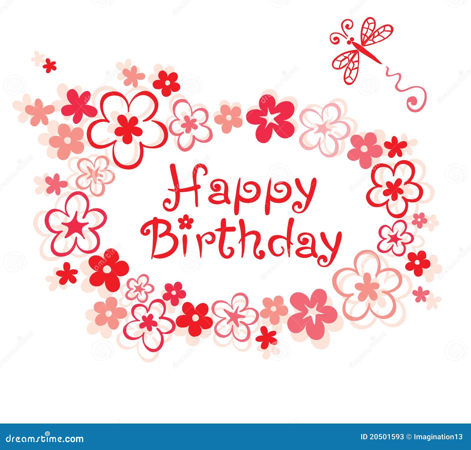 Flower Frame For Birthday Stock Photos Image 20501593