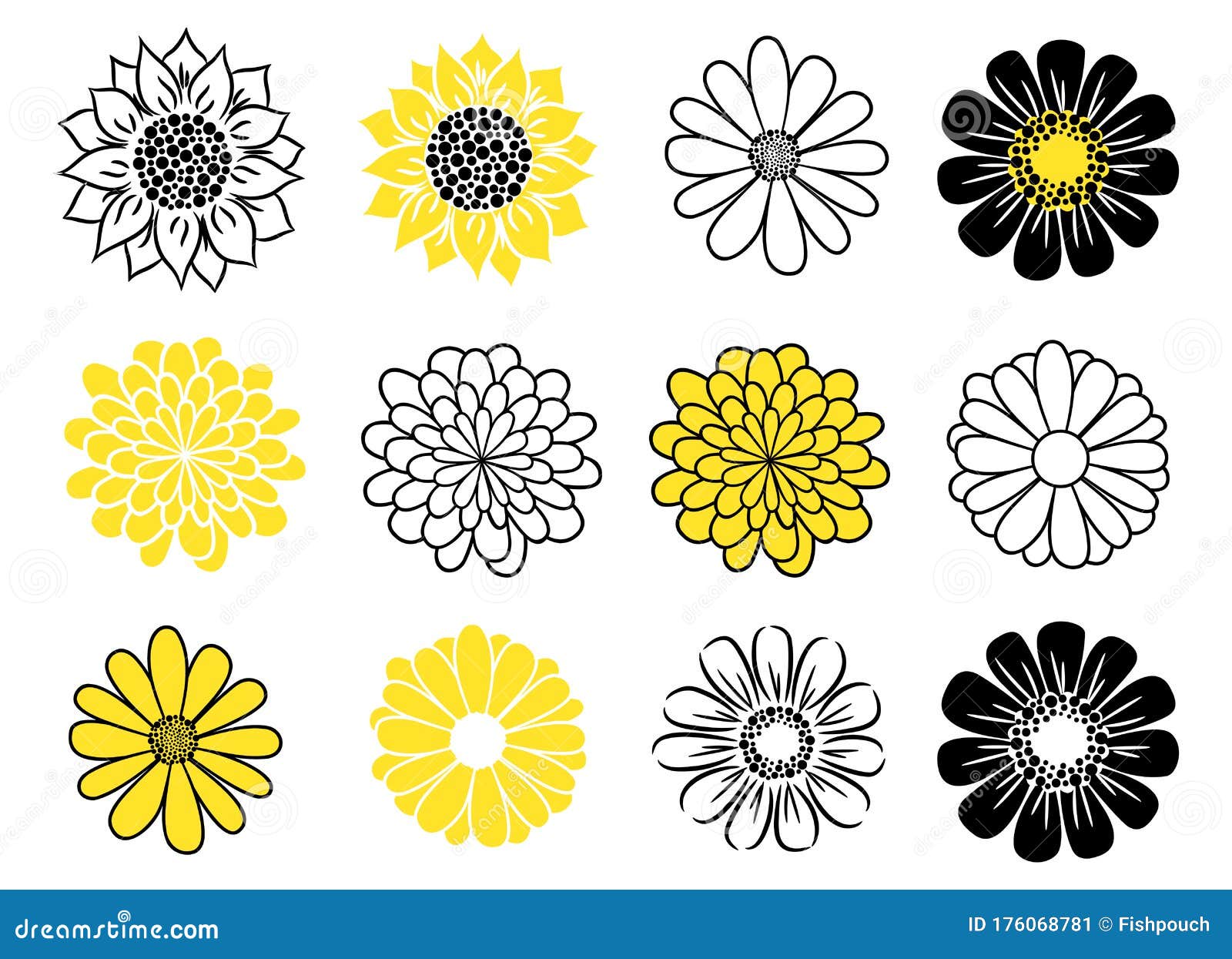 Free 209 Flower Head Svg SVG PNG EPS DXF File