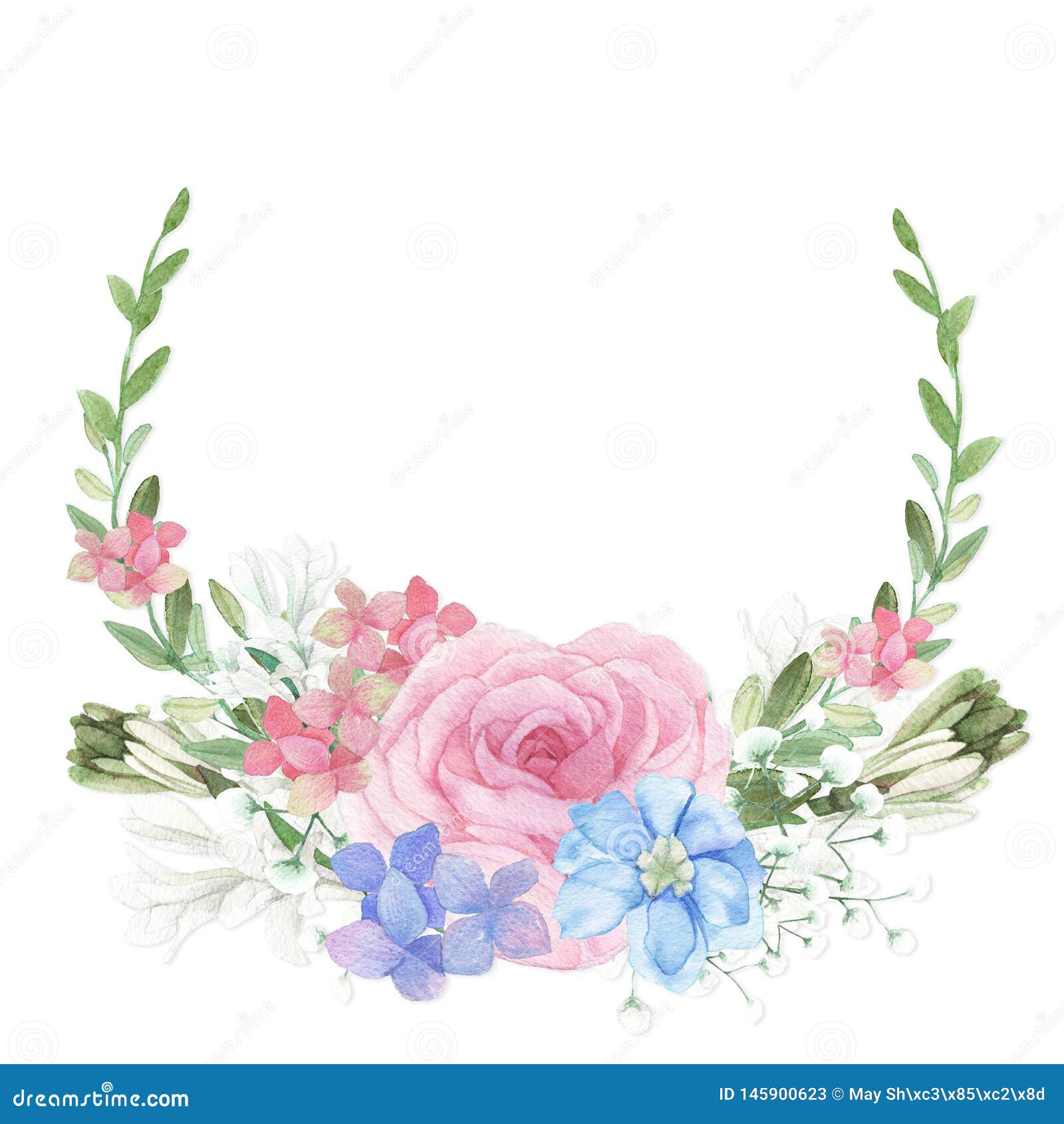 Flower Invitation, Background Stock Illustration - Illustration of  creative, flourish: 145900623