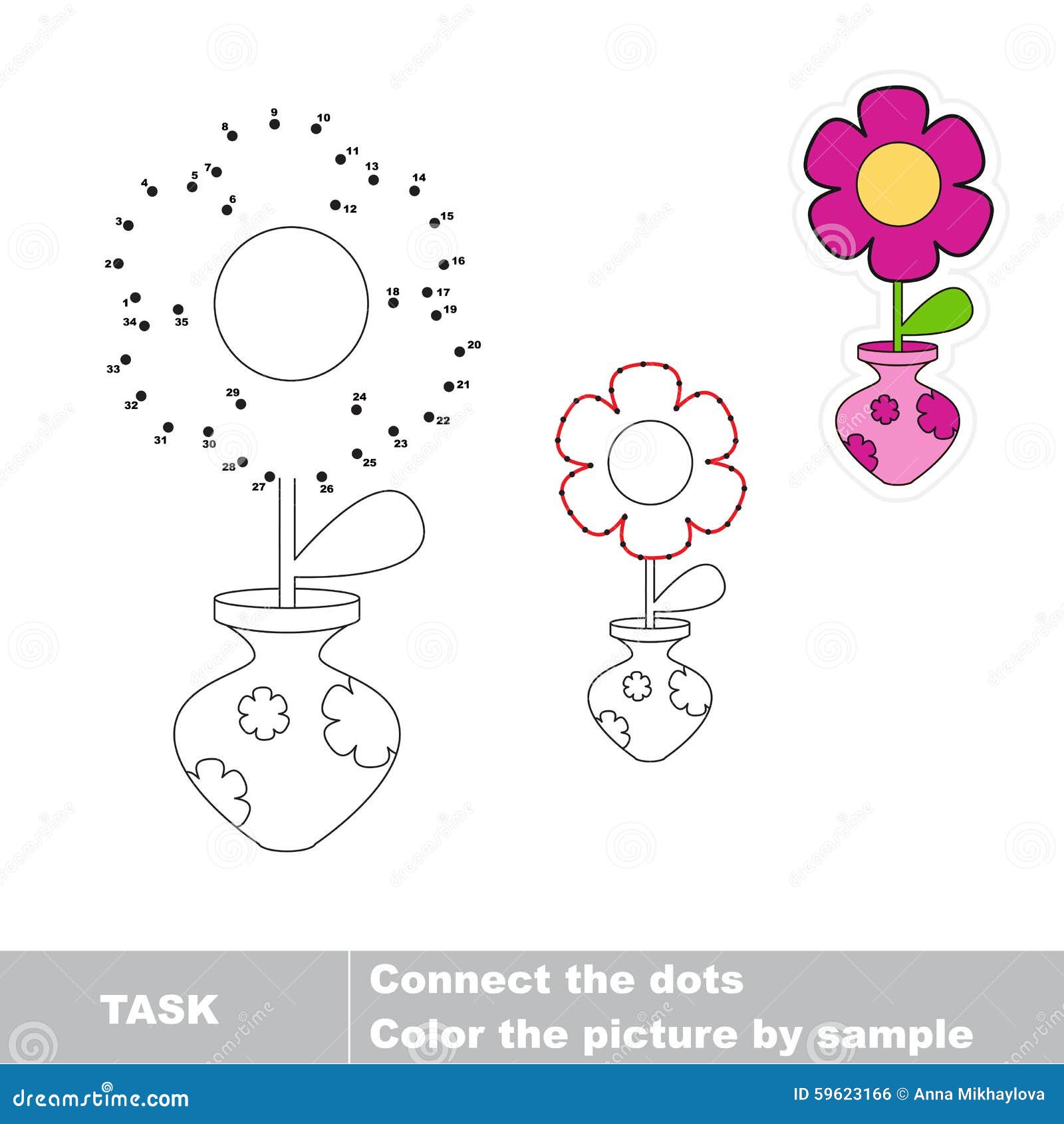 Postcard Connect the Dots 09676 