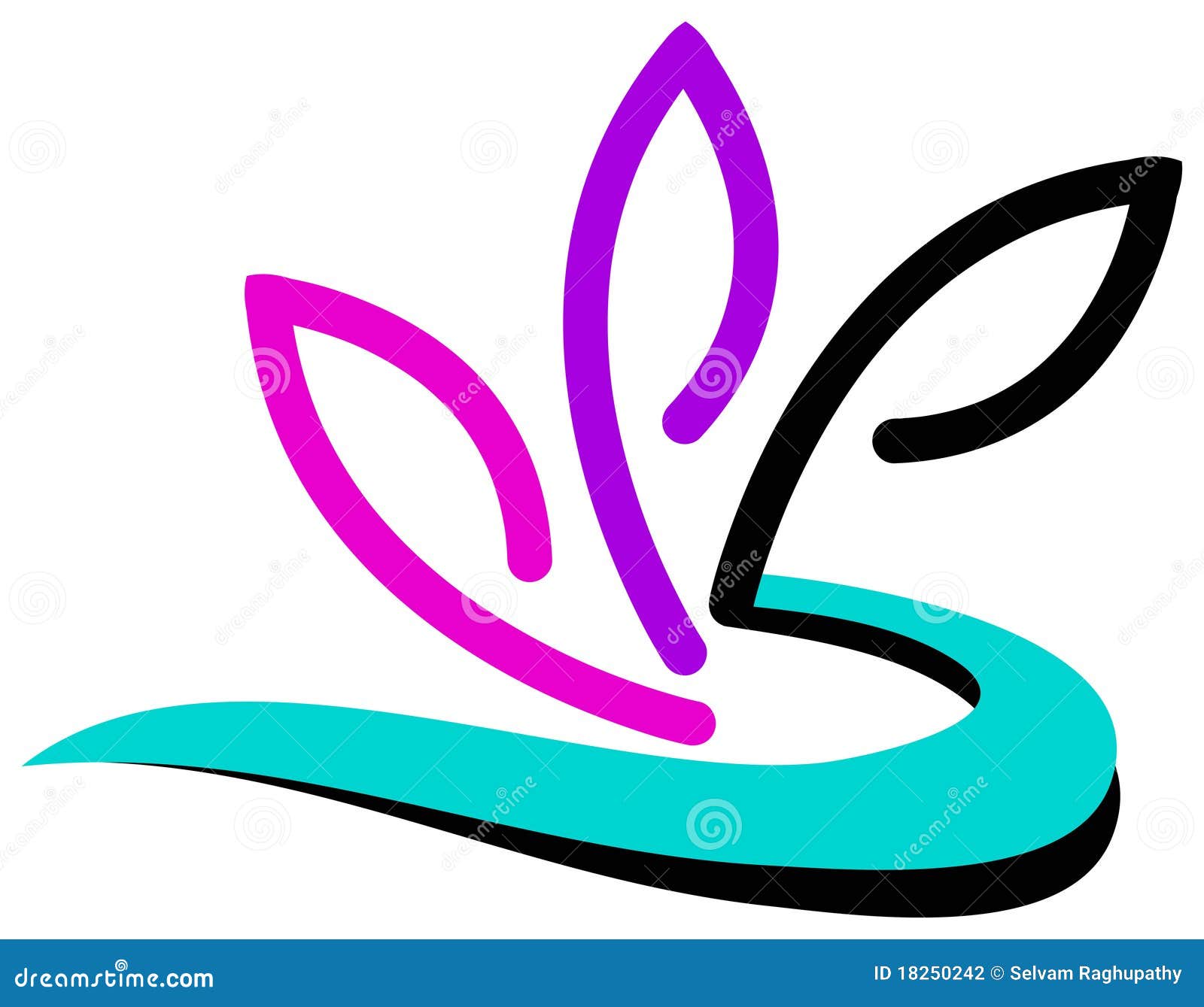 Flower Logo Design Stock Photography  Image: 18250242