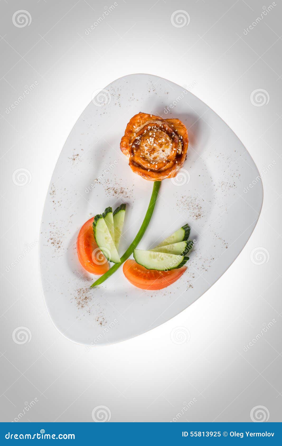 Flower Made of Different Vegetables Stock Image Image of tableware, object 55813925