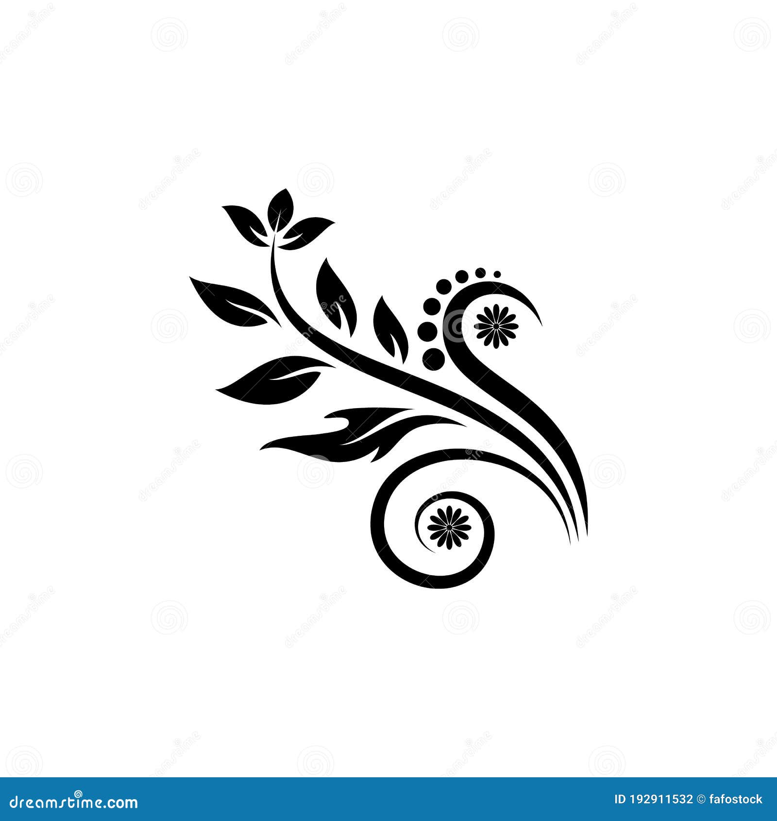 Flower Ornament Logo Vector Design Template. Editable Vector Eps 10