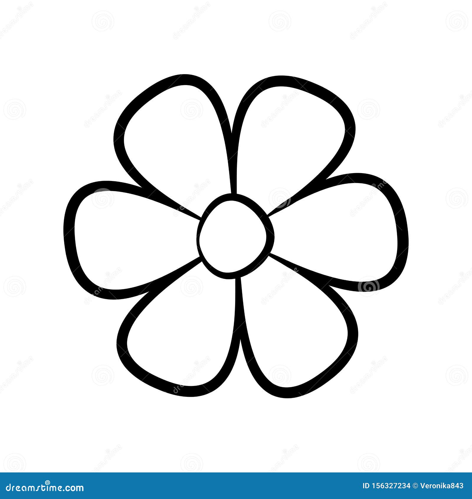 Download Flower Outline Icon. Blossom Vector Illustration Isolated ...