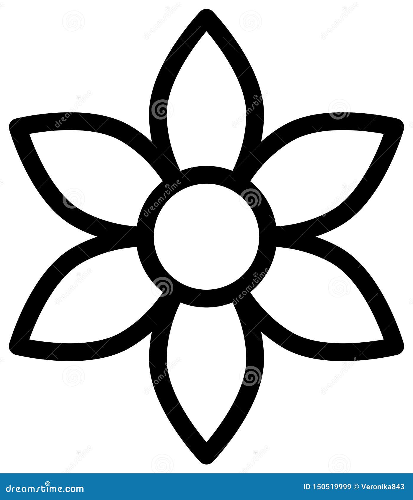 Flower Generic Outline Color icon