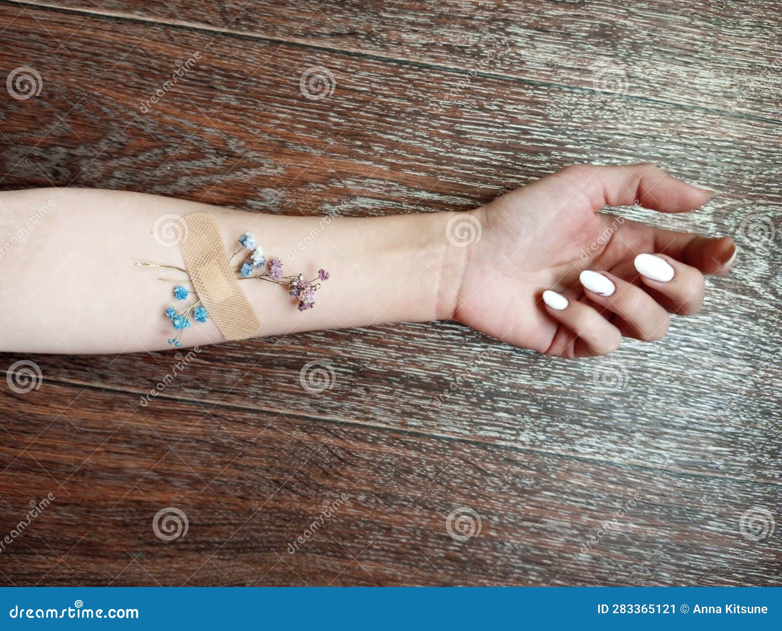 Flower Patch Health and Safety, Hand Stock Image Image of flower