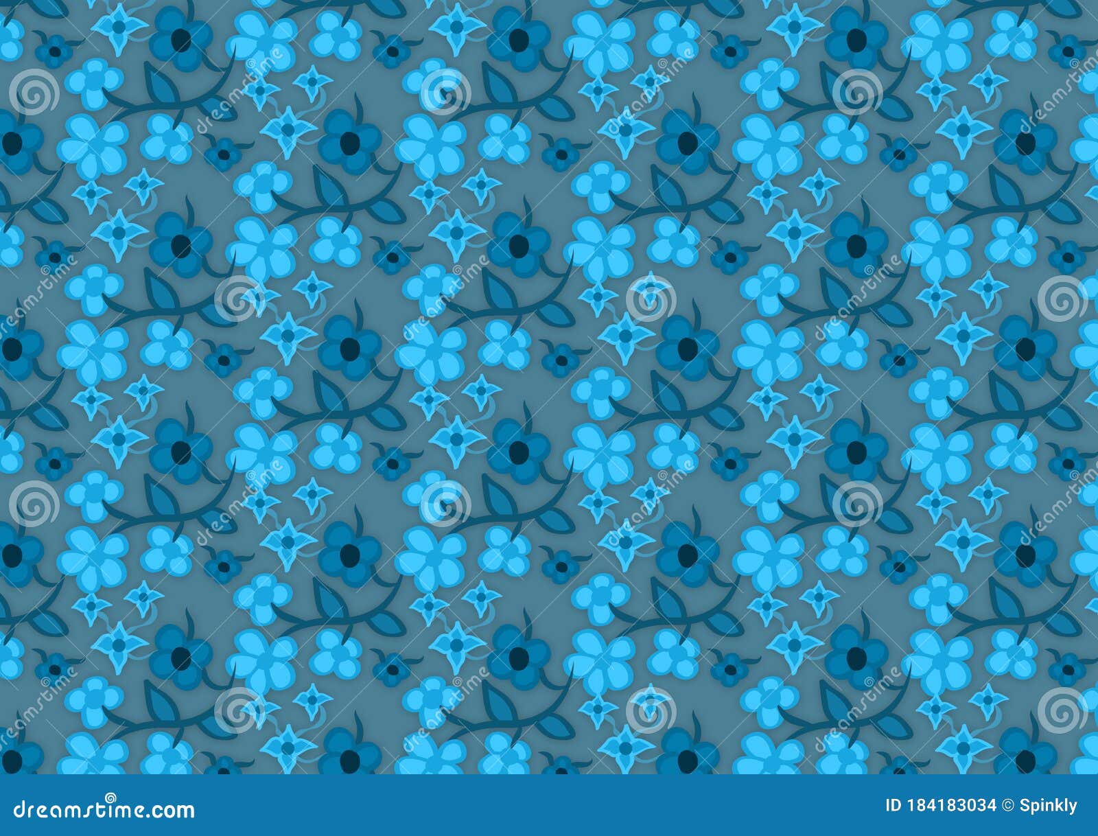 Flower Pattern Illustration Background for Wallpaper Stock Illustration