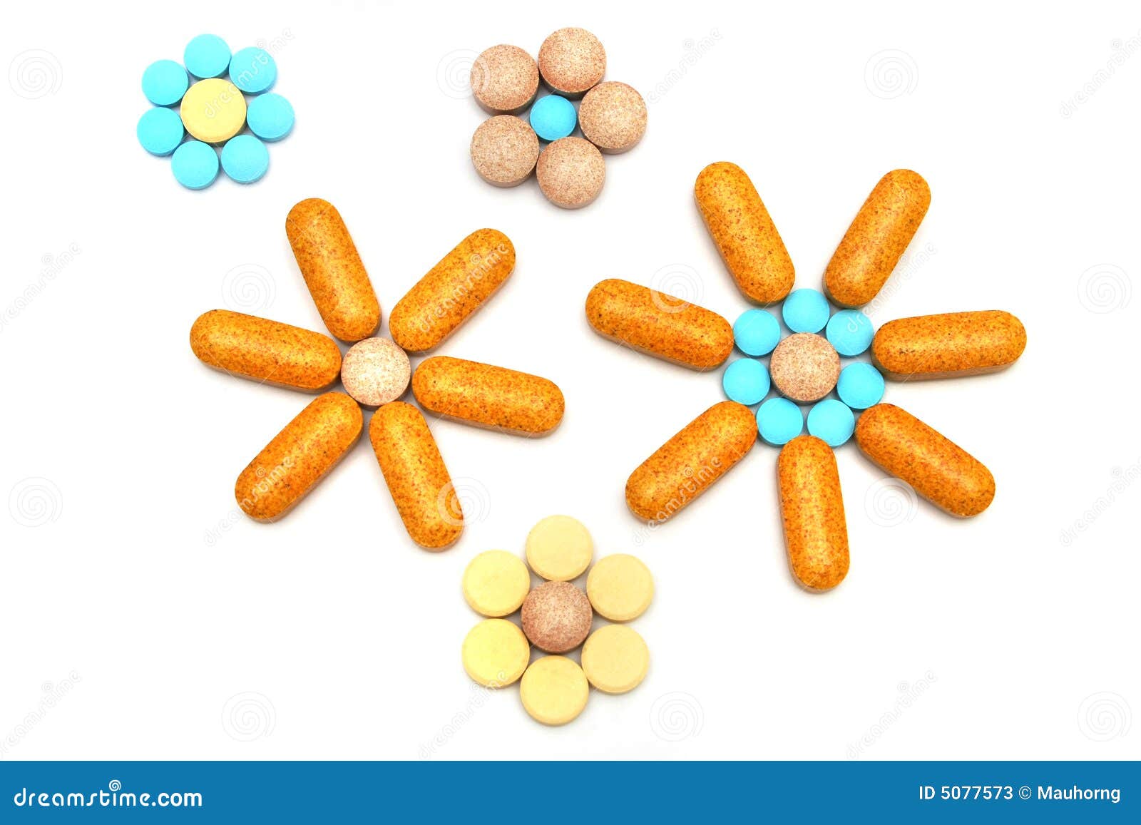 Flower Pills stock image. Image of medical, medication 5077573