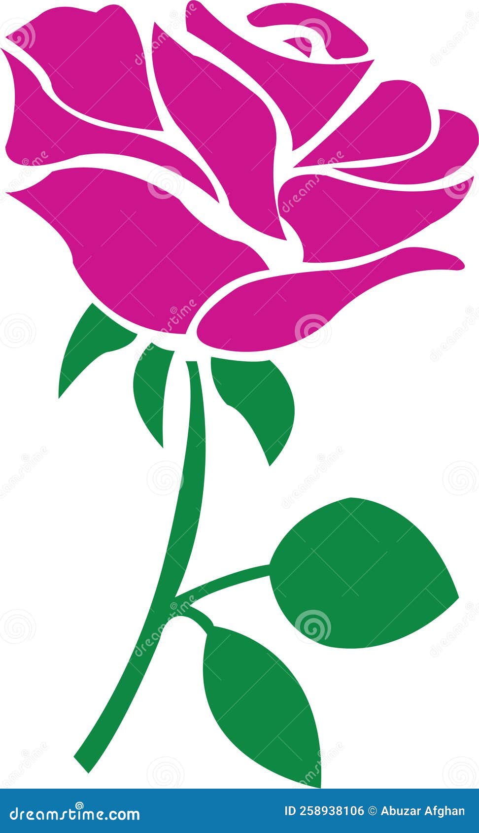 silhouette rose svg