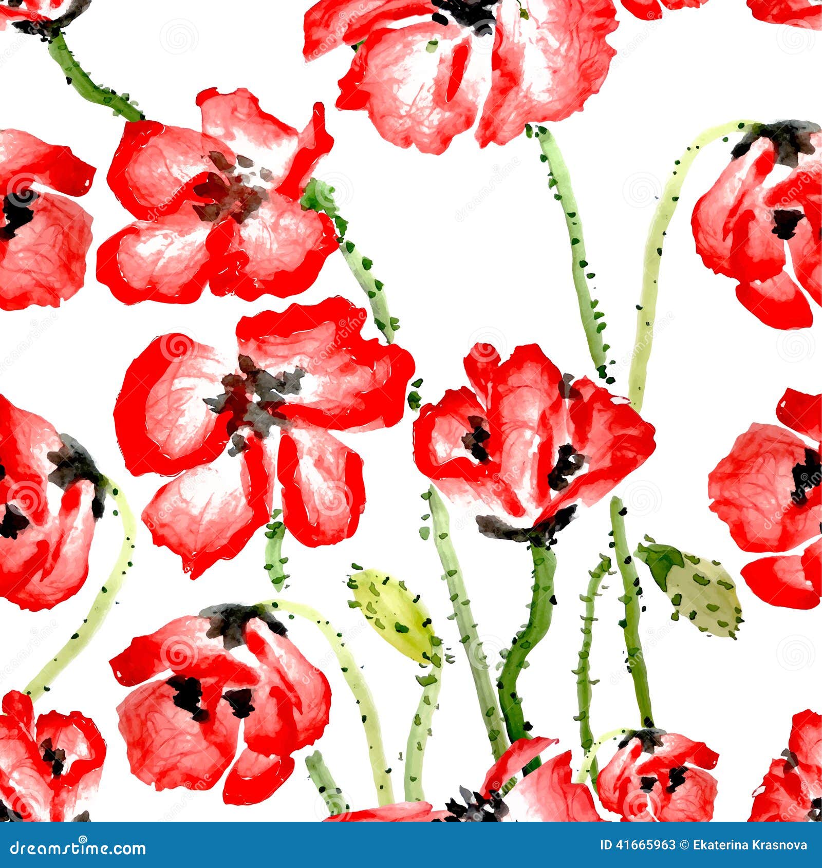 Flower seamless pattern stock vector. Illustration of date - 41665963