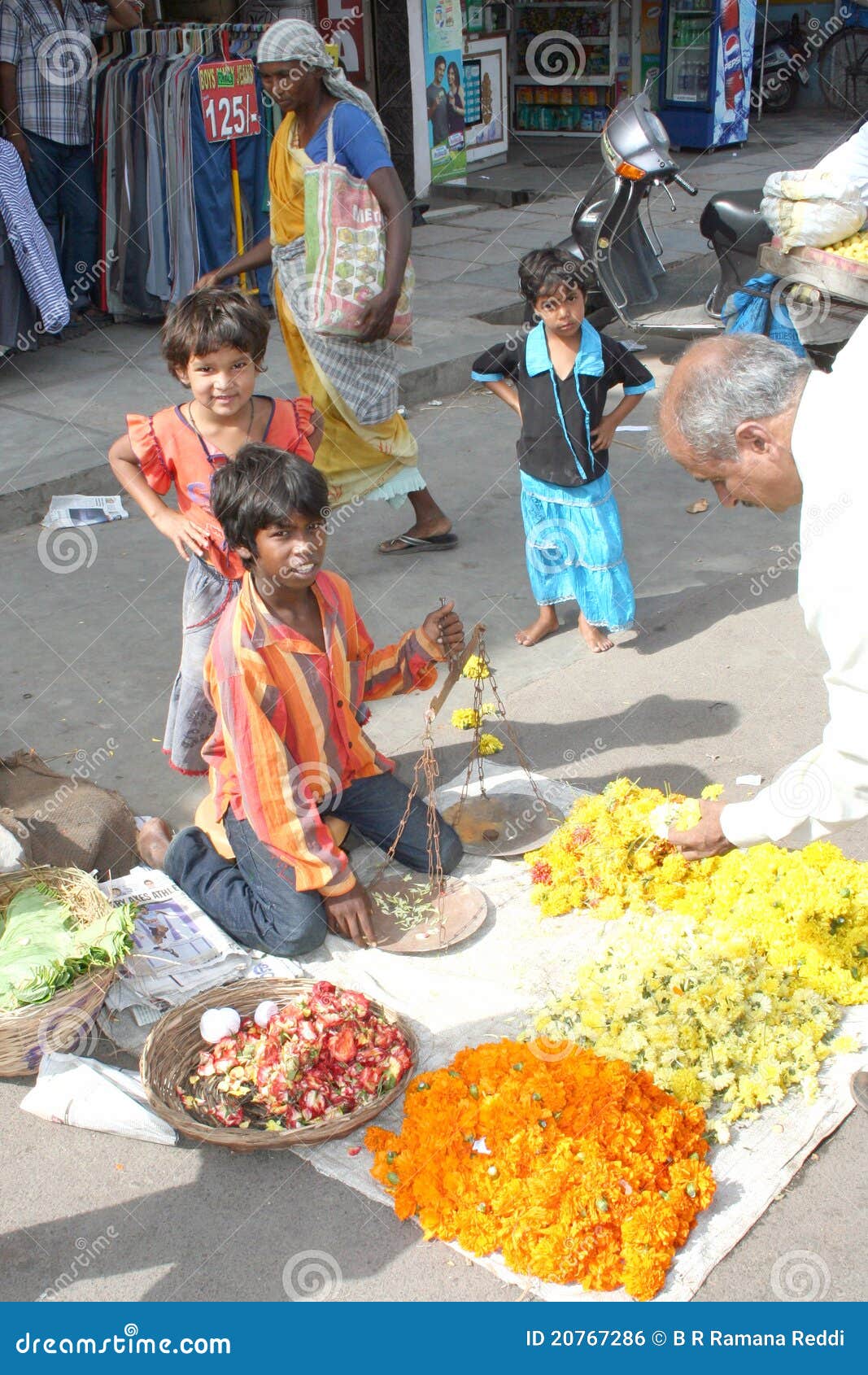 Flower Seller on the Street Editorial Photo Image of shop