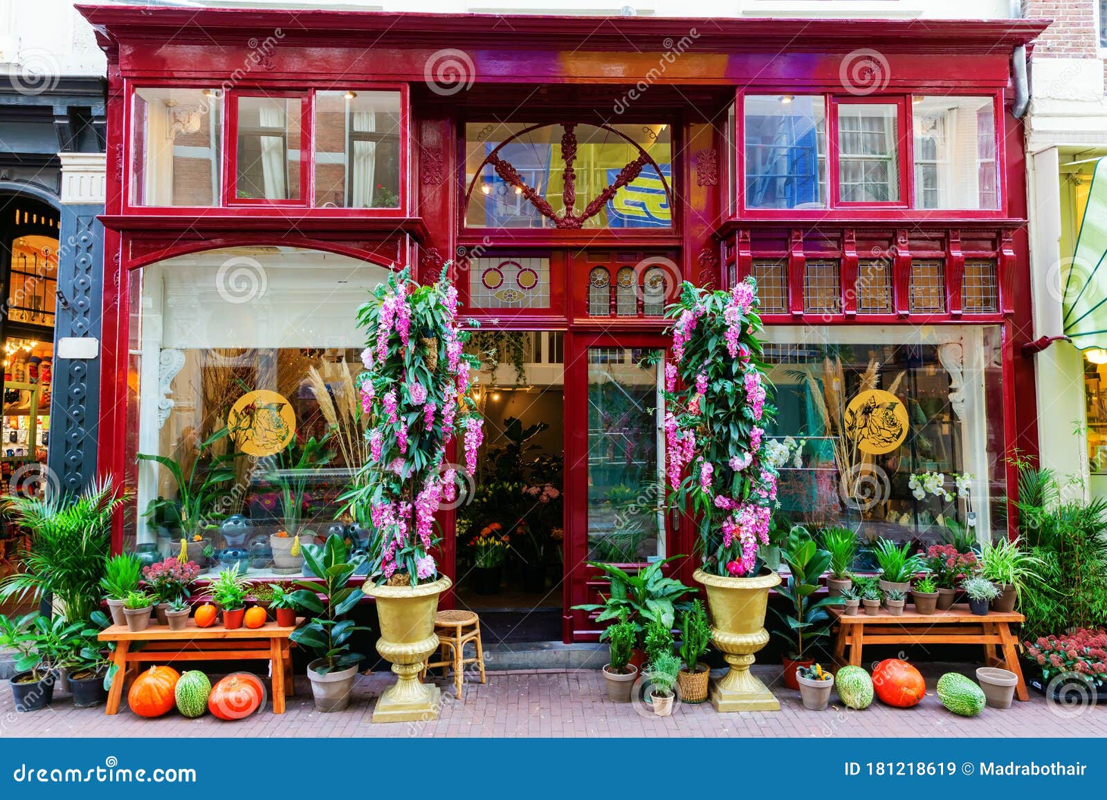 pianist instructeur Uitroepteken Flower Shop in a Historic Building in Amsterdam, Netherlands Editorial  Stock Image - Image of shop, road: 181218619