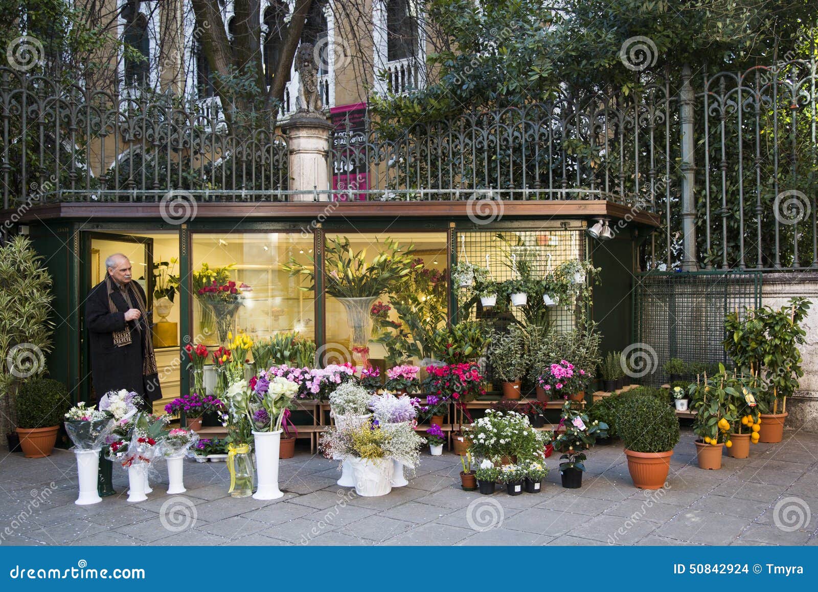 Flower shop editorial stock image. Image of color, pretty 50842924