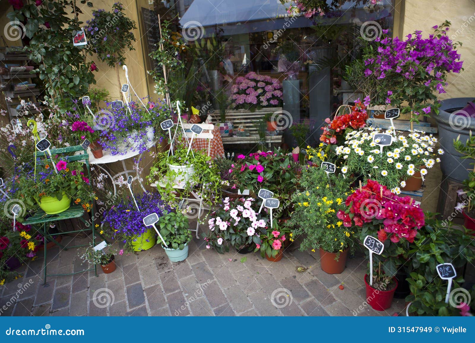 Download Flower Shop In The Street, Provence, France Stock Image ...