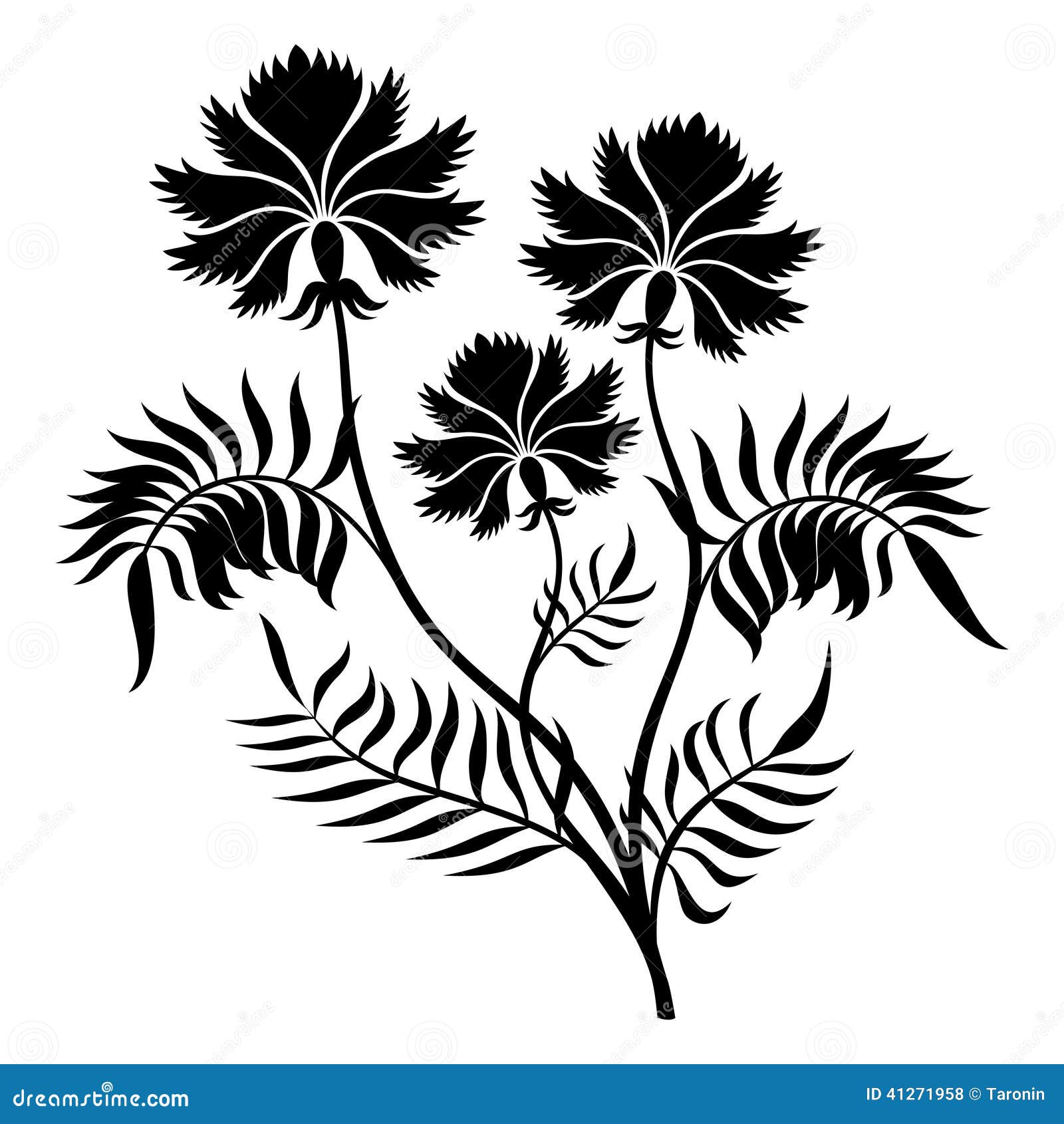 Flower signs. stock vector. Illustration of flourish - 41271958