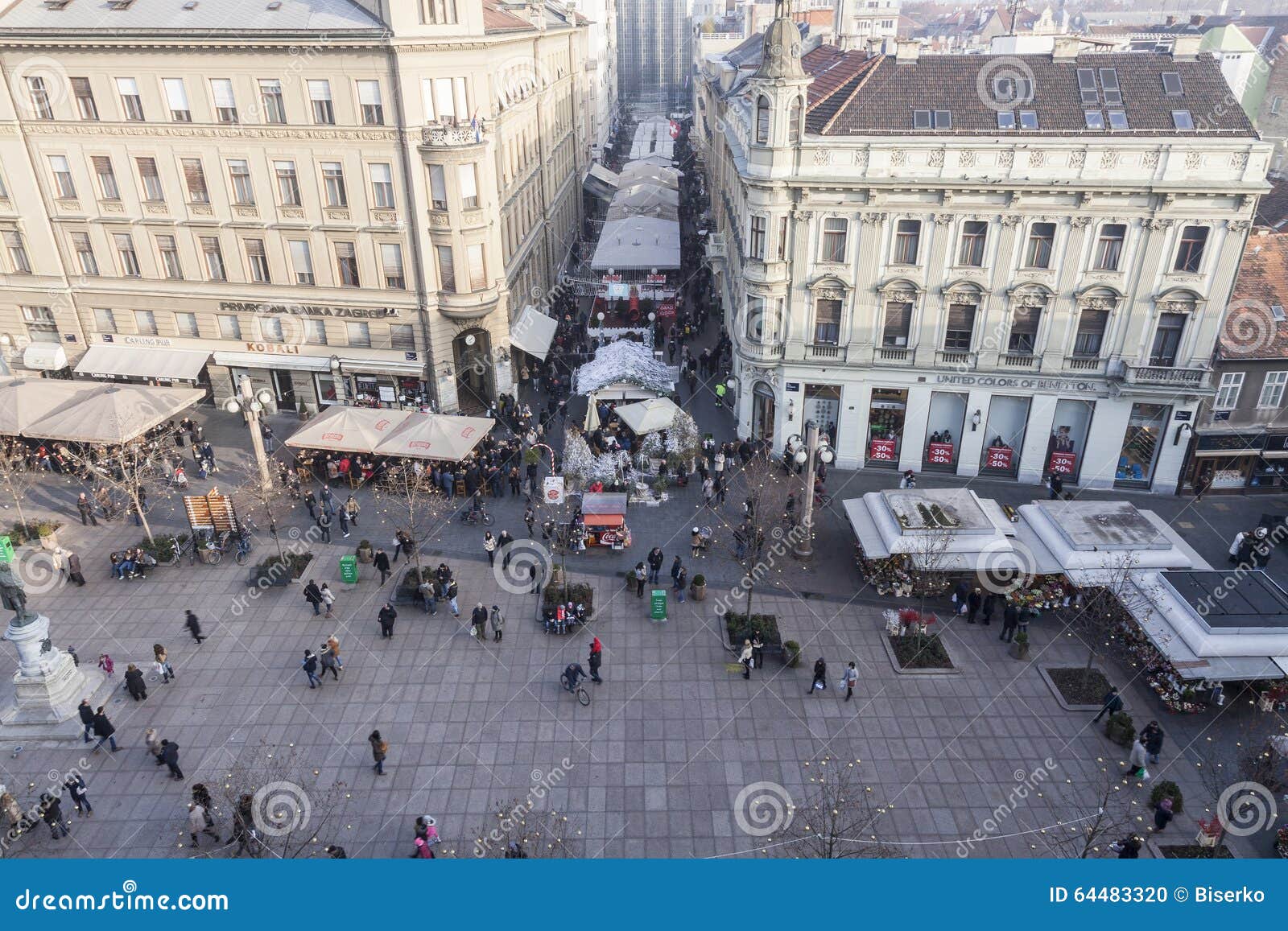 Flower Square In Zagreb Croatia Editorial Image Image Of