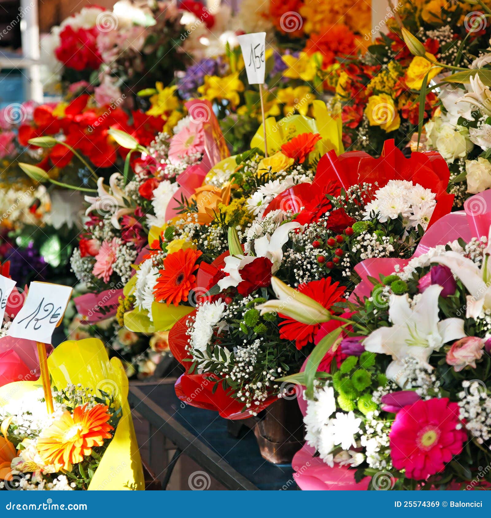 Flower store stock image. Image of bunch, vivid, color 25574369