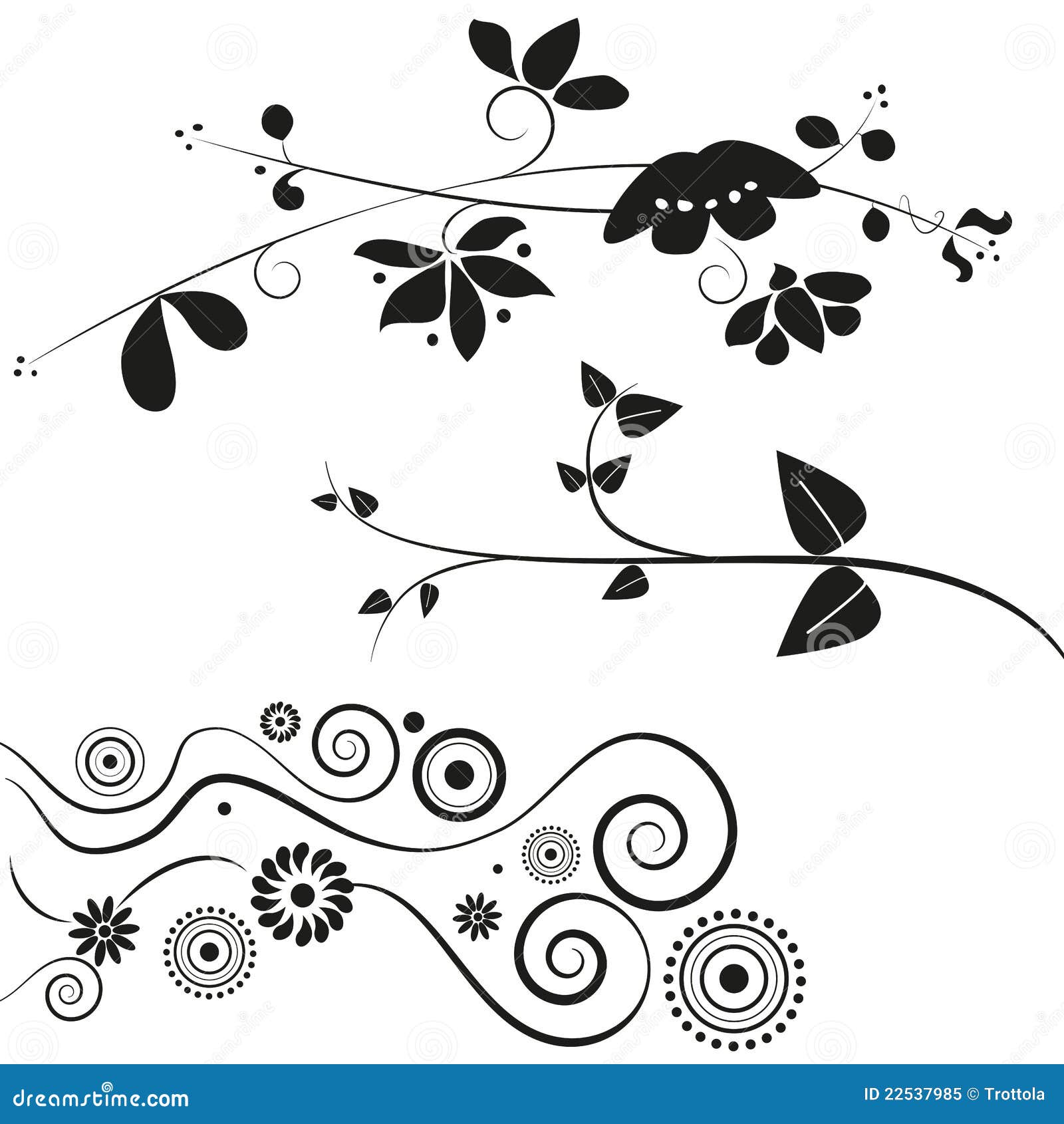 Flower Swirl Coloring Page Pattern Cartoon Vector CartoonDealer com
