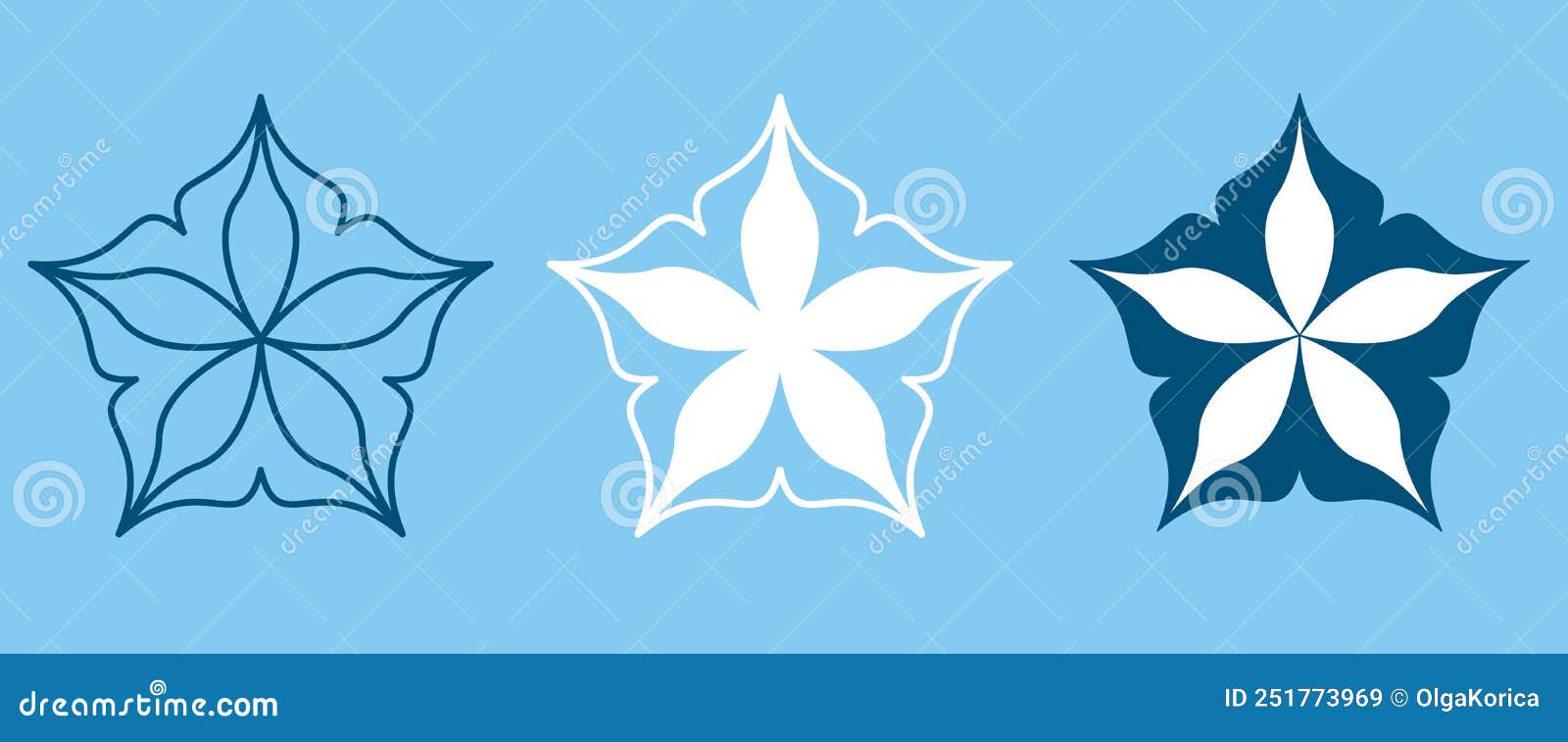 Flower Symbol Icon Original Creative Vector Illustration Stock Vector